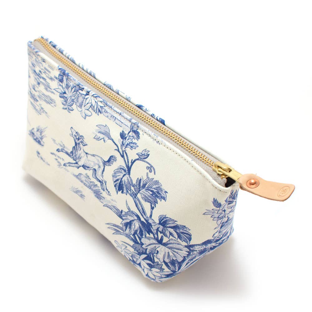 Vintage Toile Travel Clutch