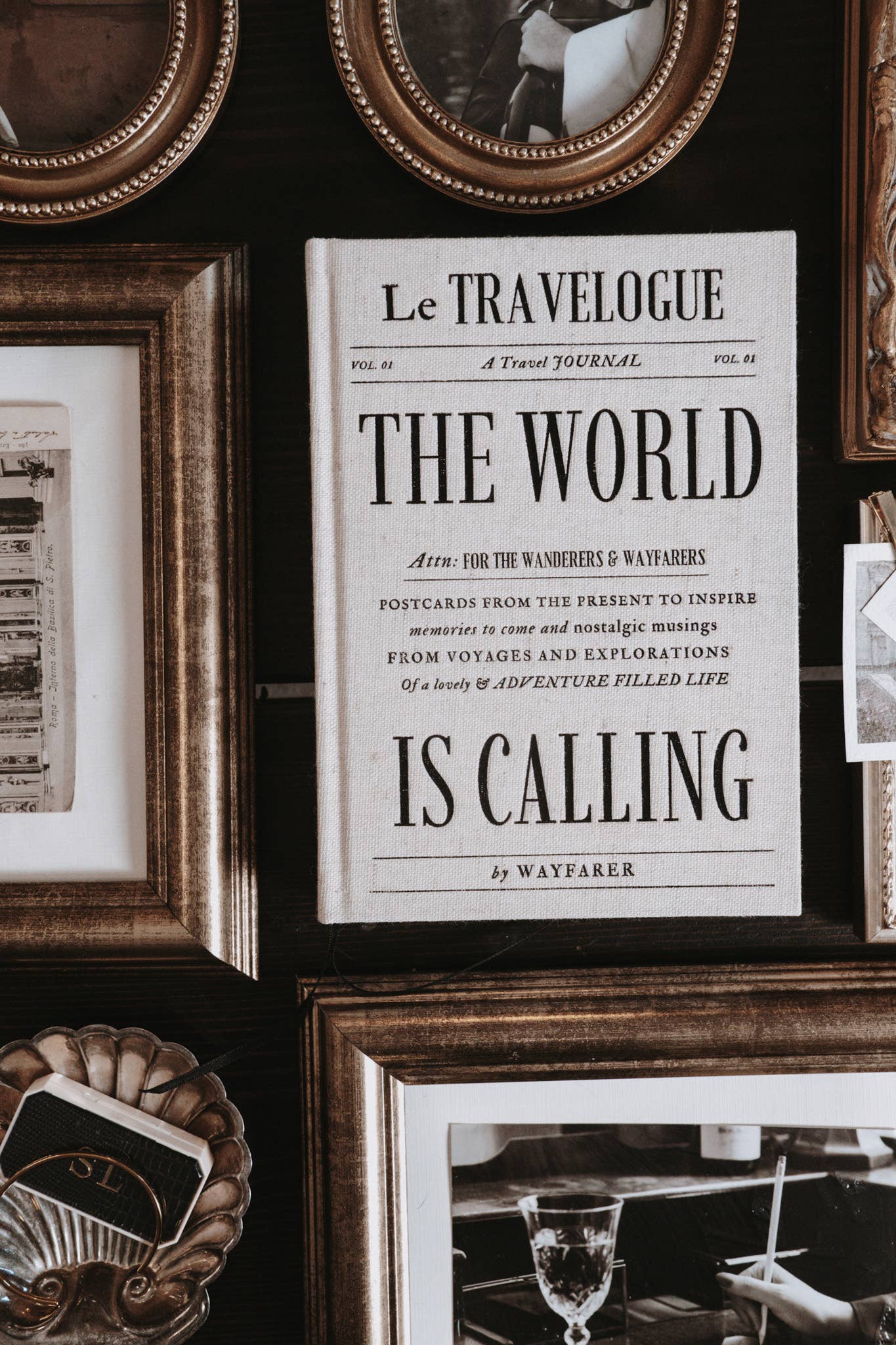 The World Is Calling: A Travel Journal | Linen Notebook