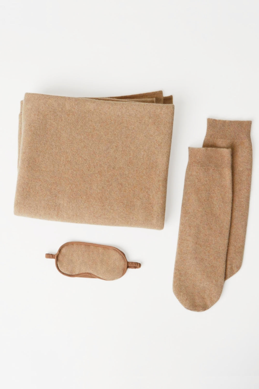 Cloud Nine Cashmere Travel Set | Caramel