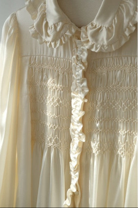 CORNELIA BLOUSE satin natural silk