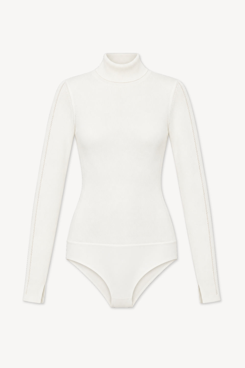 Mira Turtleneck Viscose Bodysuit | Cream