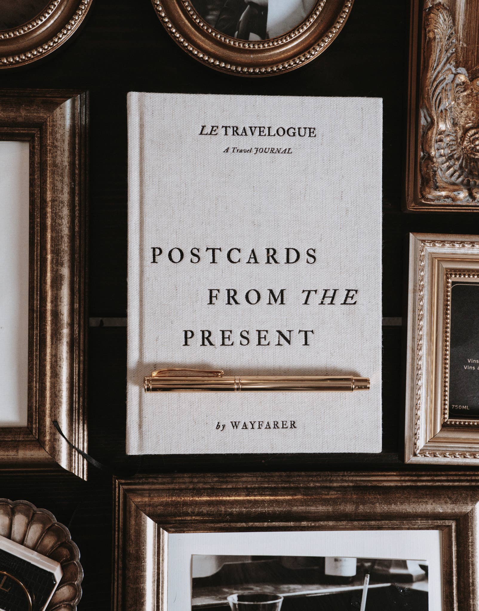 Postcards From The Present: Travel Journal | Linen Notebook