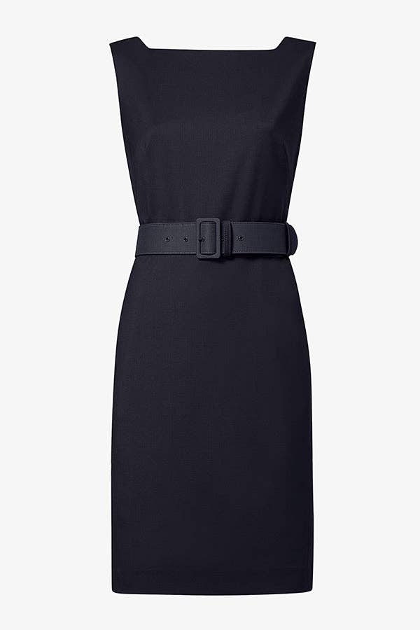 Cynthia Dress in Washable Wool Twill