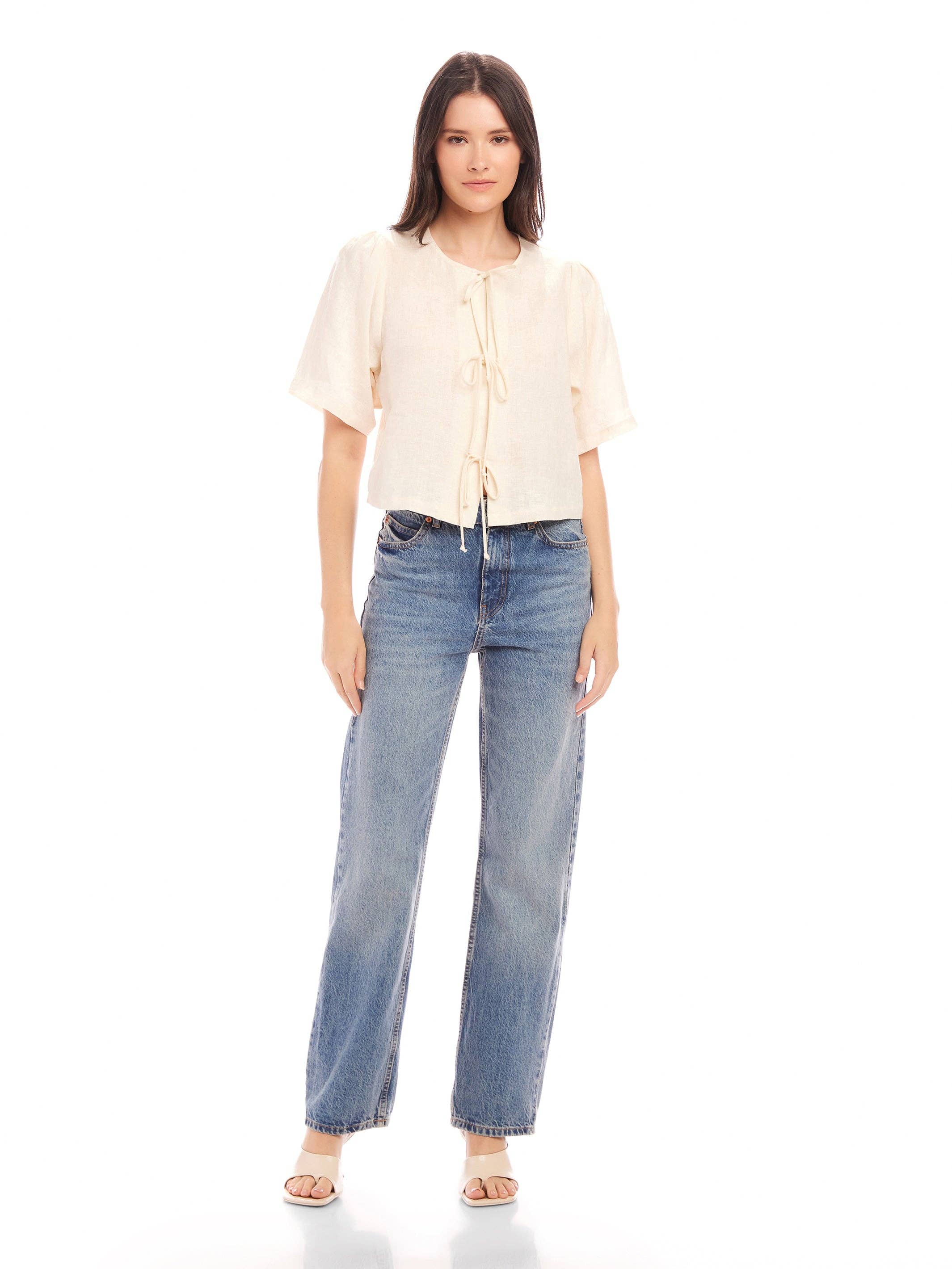 Nadine Bow Detail Top