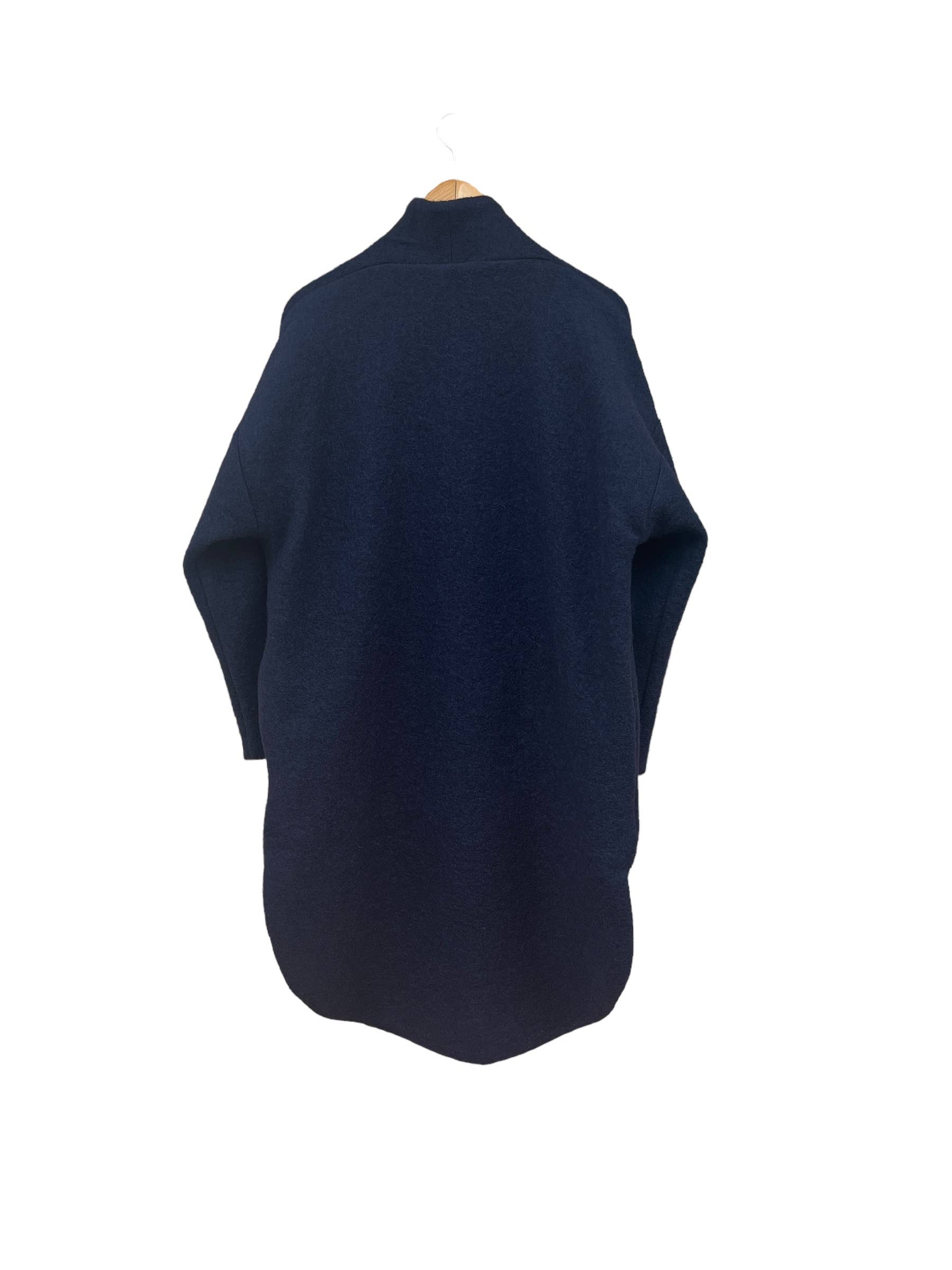 Cigala Coat in Blue Organic Wool