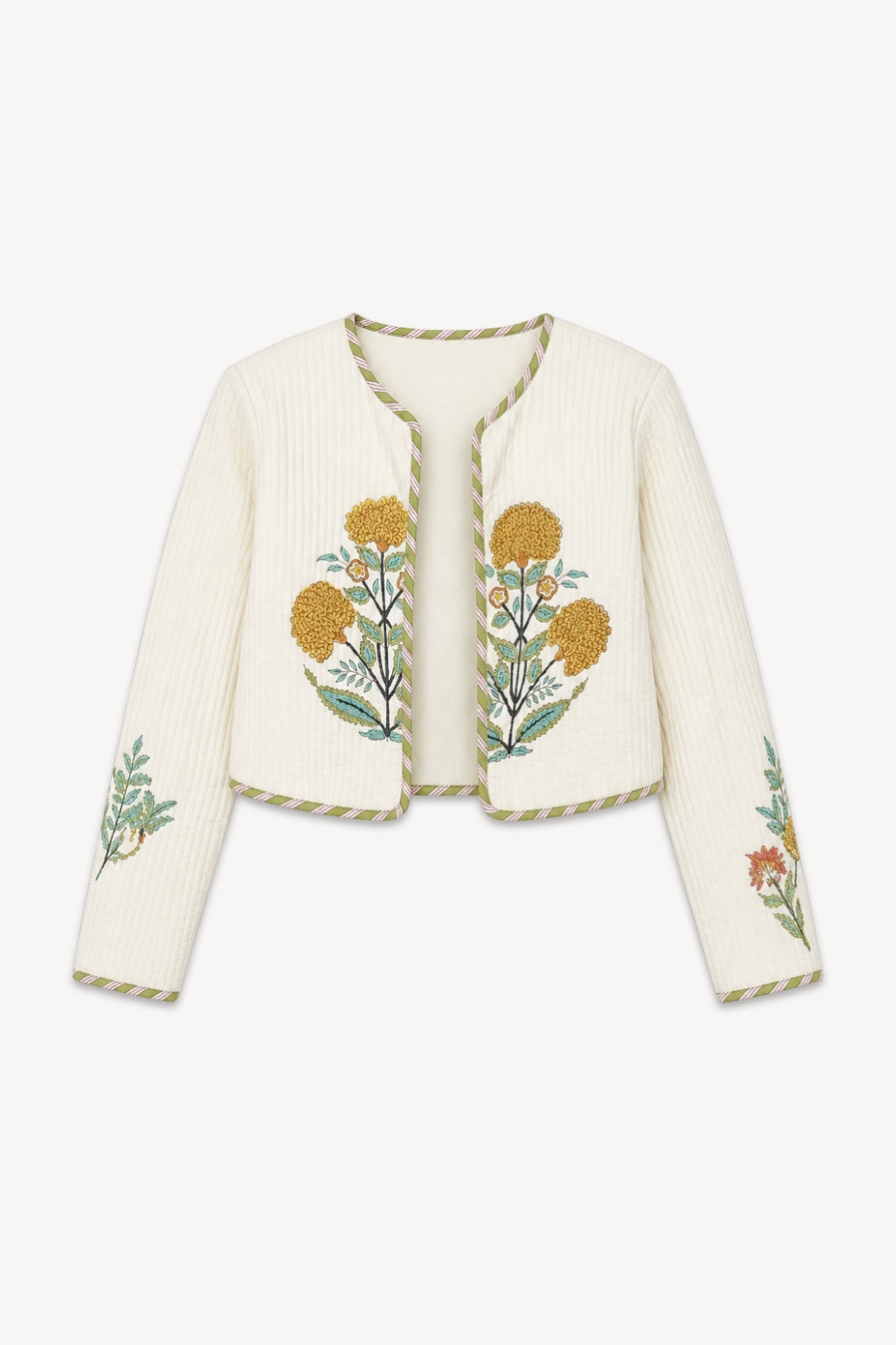 Elton Quilted Jacket | Kabir Floral