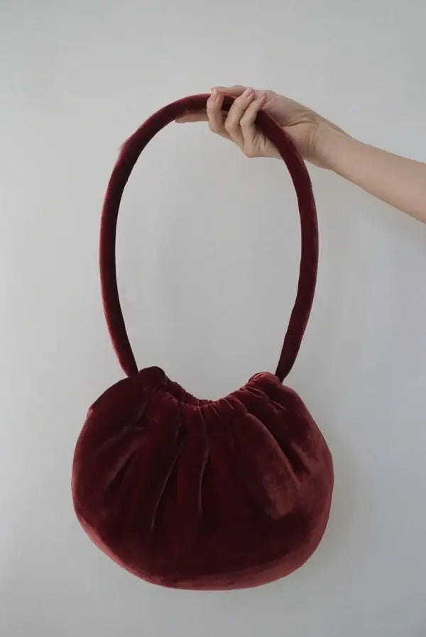 Pomelo Bag in Crimson Red Velvet
