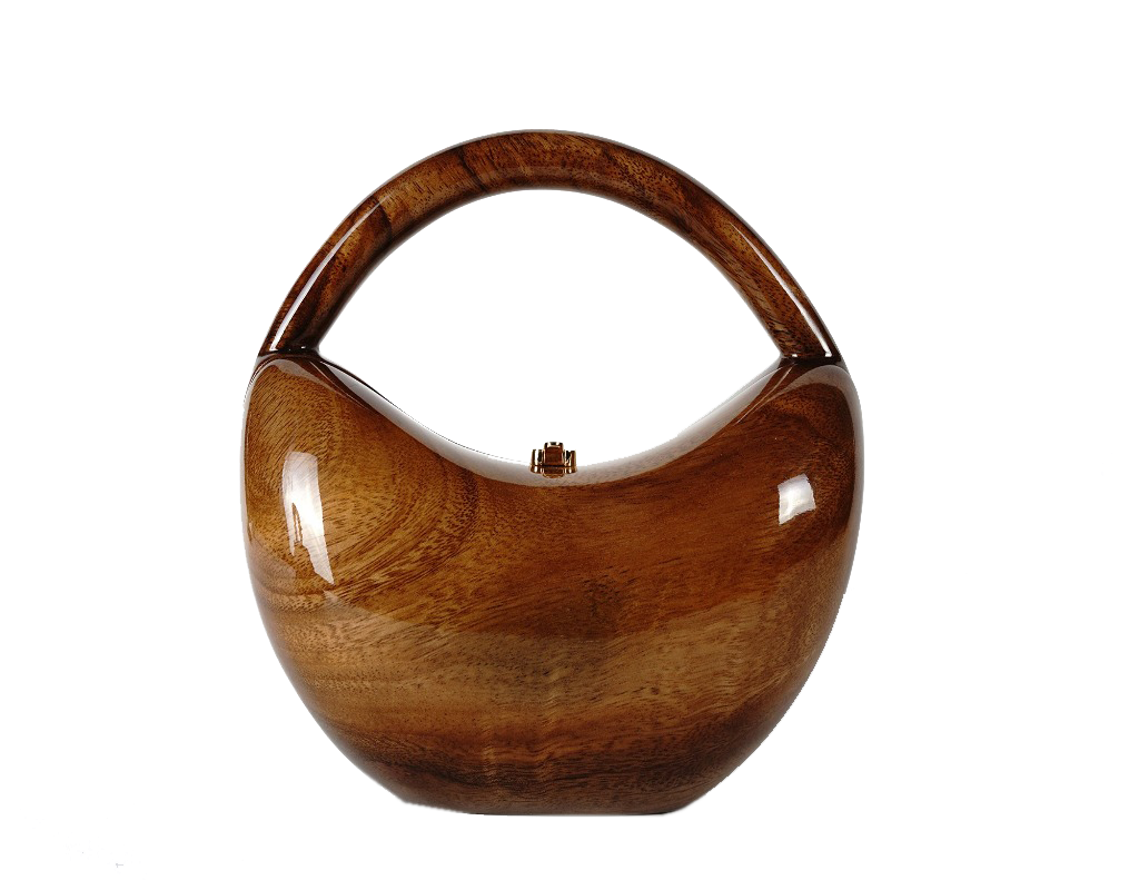 Jackie Natural Wooden Handbag