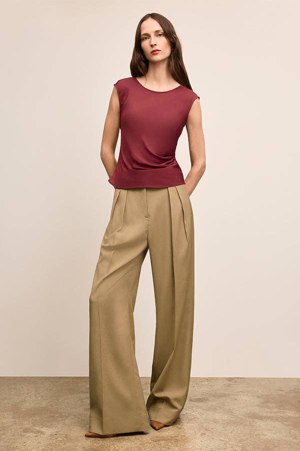 Brooke Definition Top - Eco Drape :: Port Wine