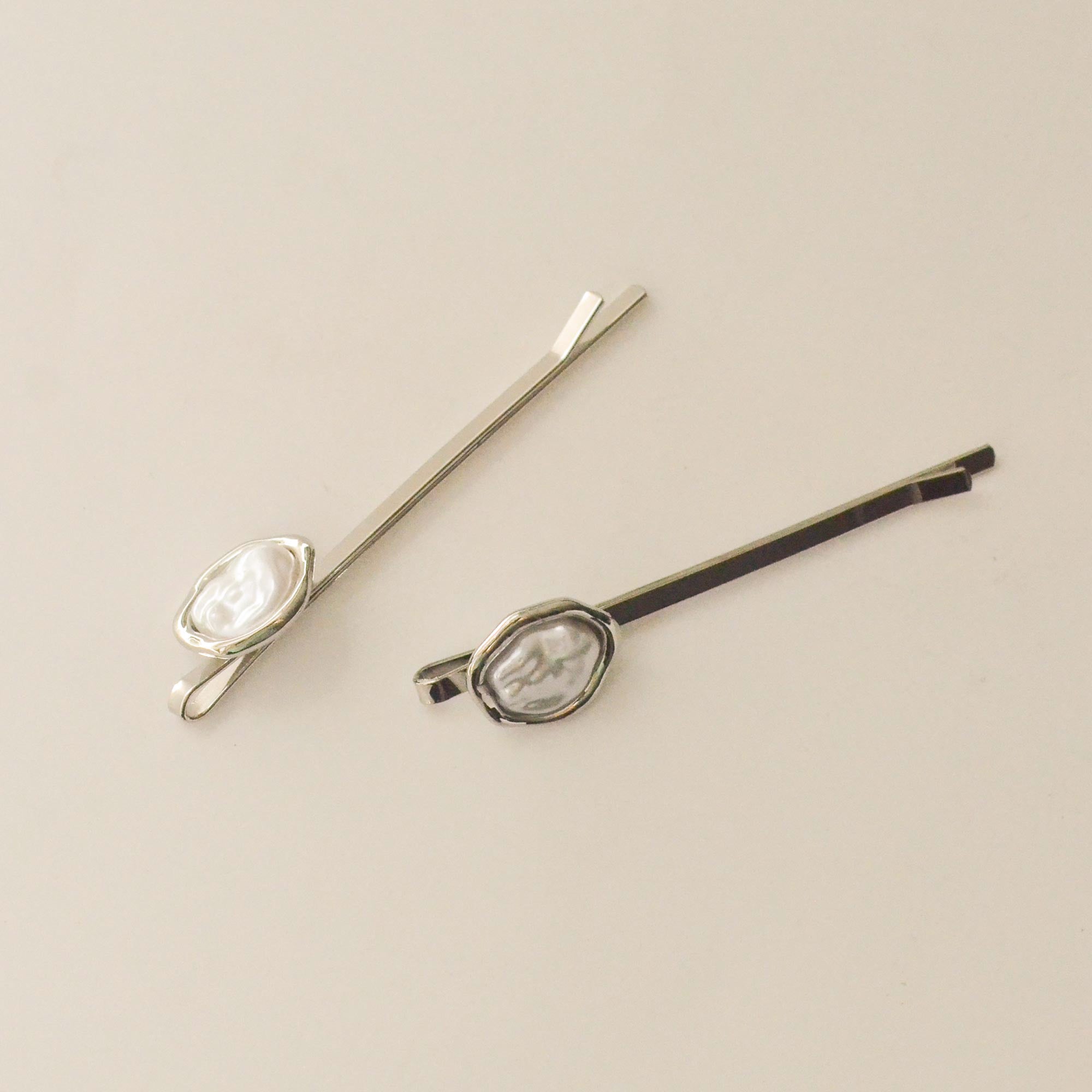 Pearl Metal Hair Bobby Pins