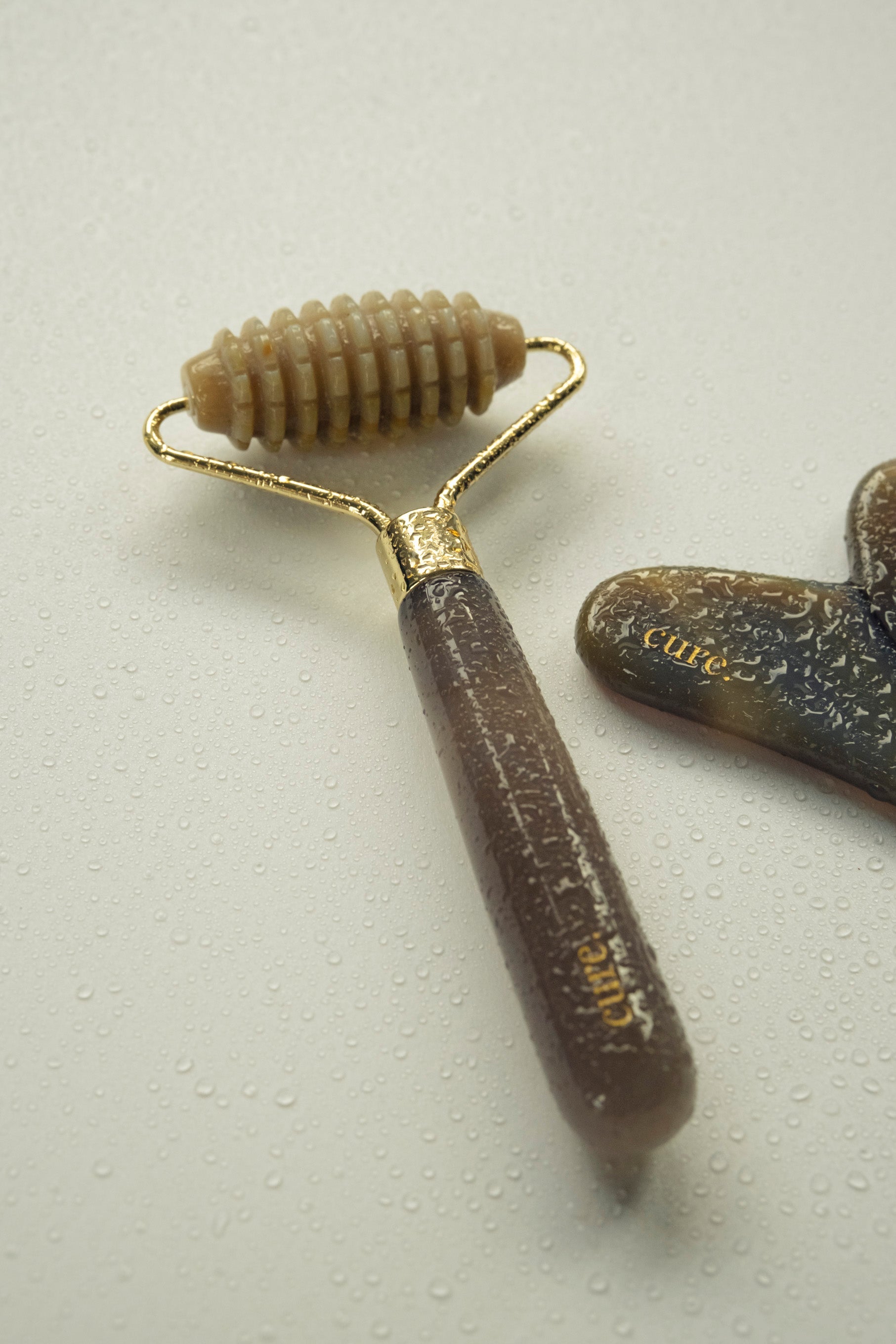 Natural Agate Spiked Facial Roller
