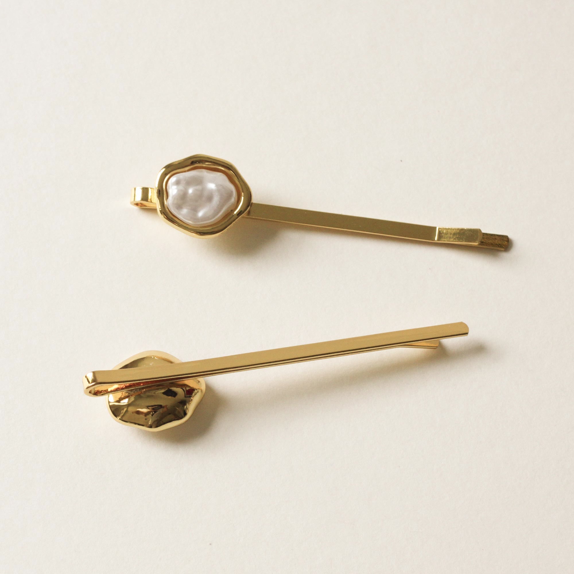 Pearl Metal Hair Bobby Pins