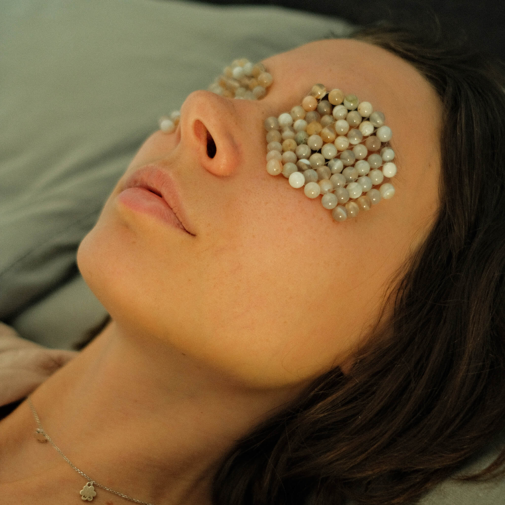 Handmade Natural Agate Stone Eye Patches