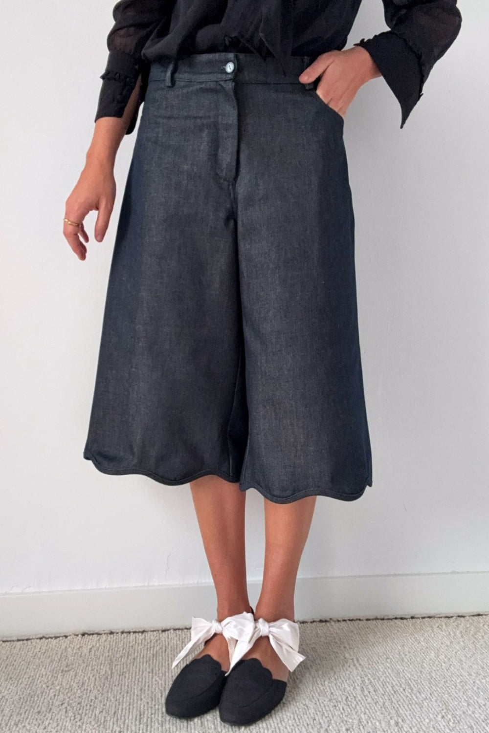 Bermudas Denim Capri