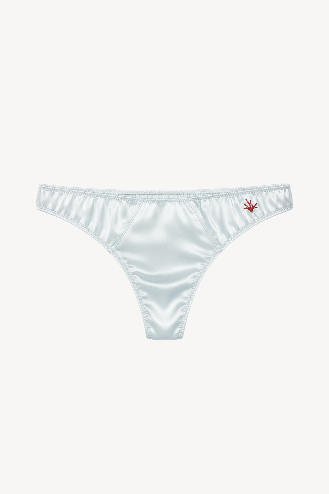 Amalia Silk Thong | Mother of Pearl