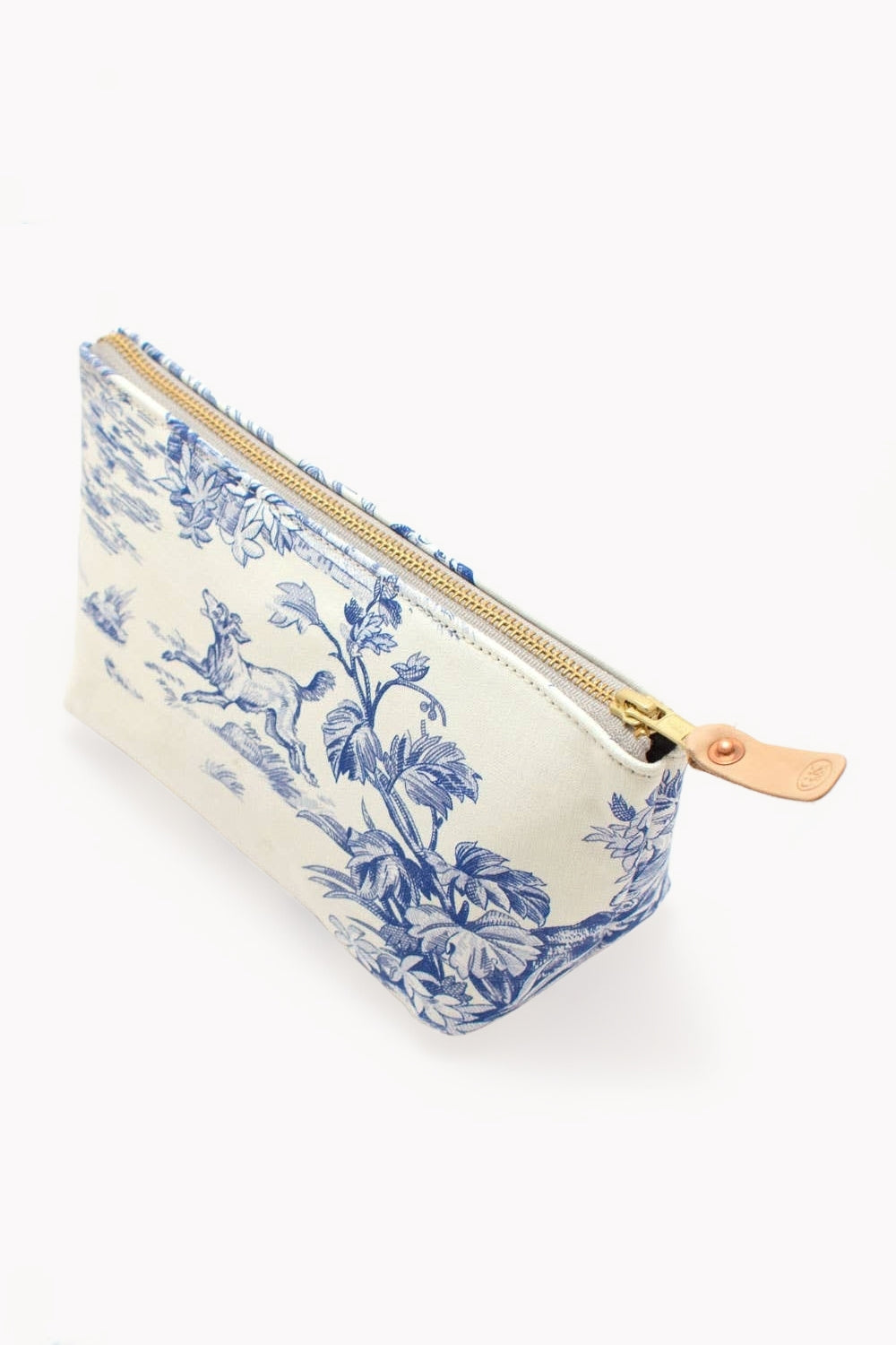 Vintage Toile Travel Clutch