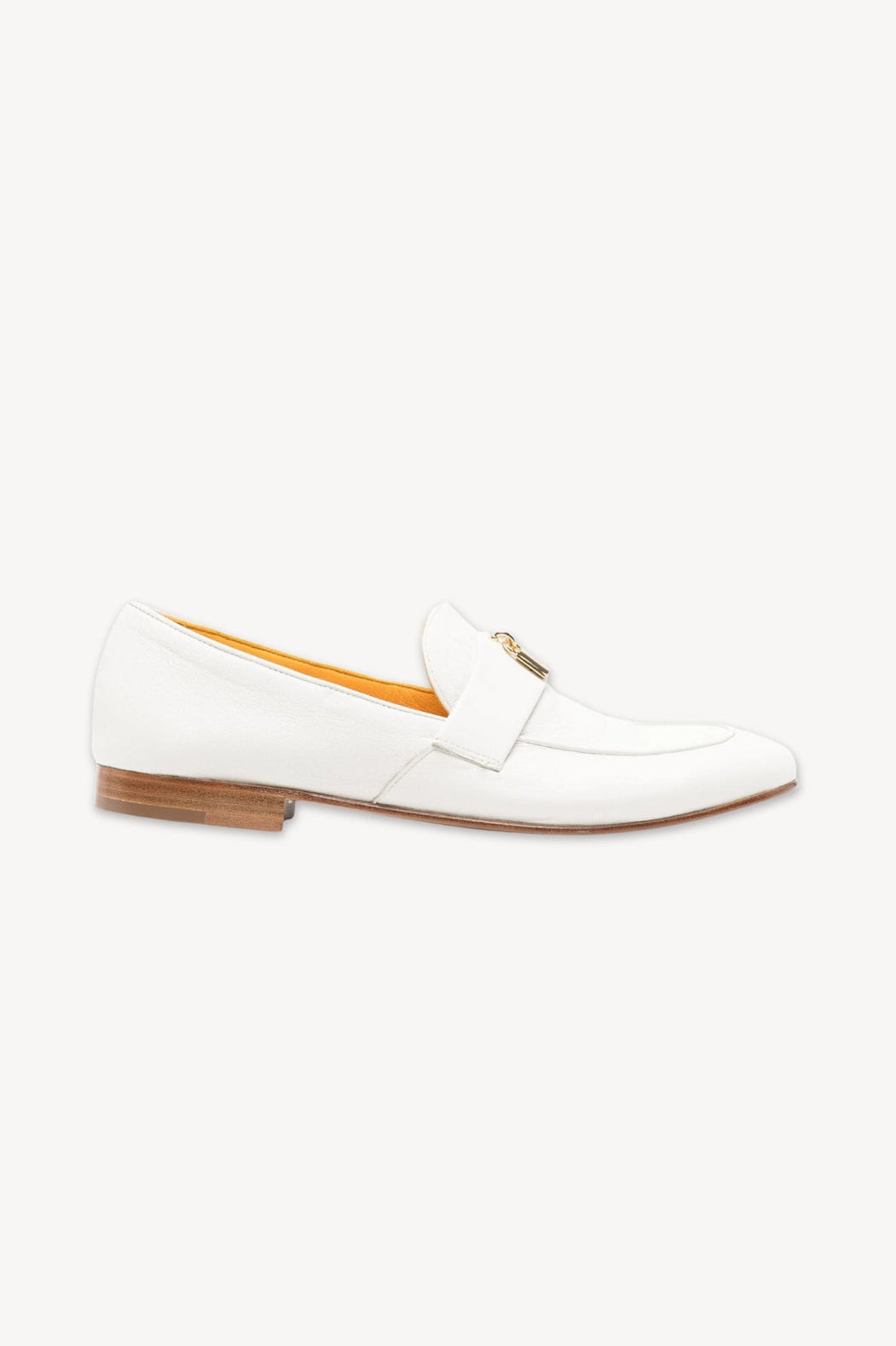 White loafer shoe on a white background