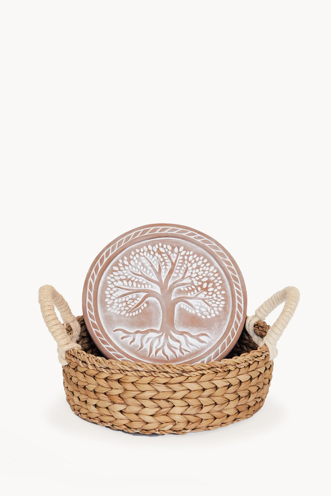 Bread Warmer & Basket - Tree of Life Round-0