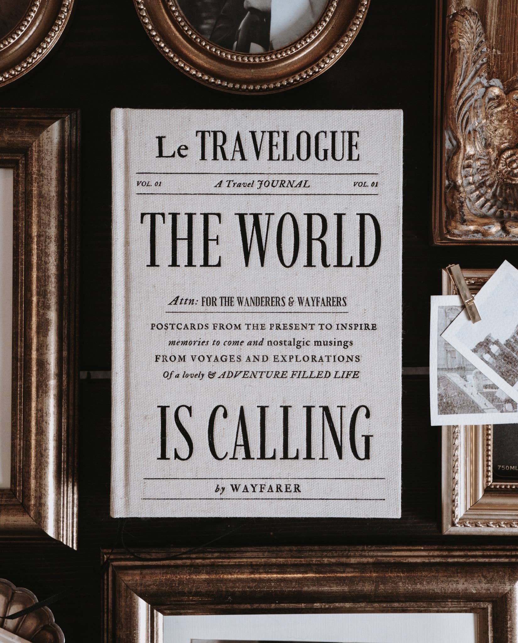 The World Is Calling: A Travel Journal | Linen Notebook