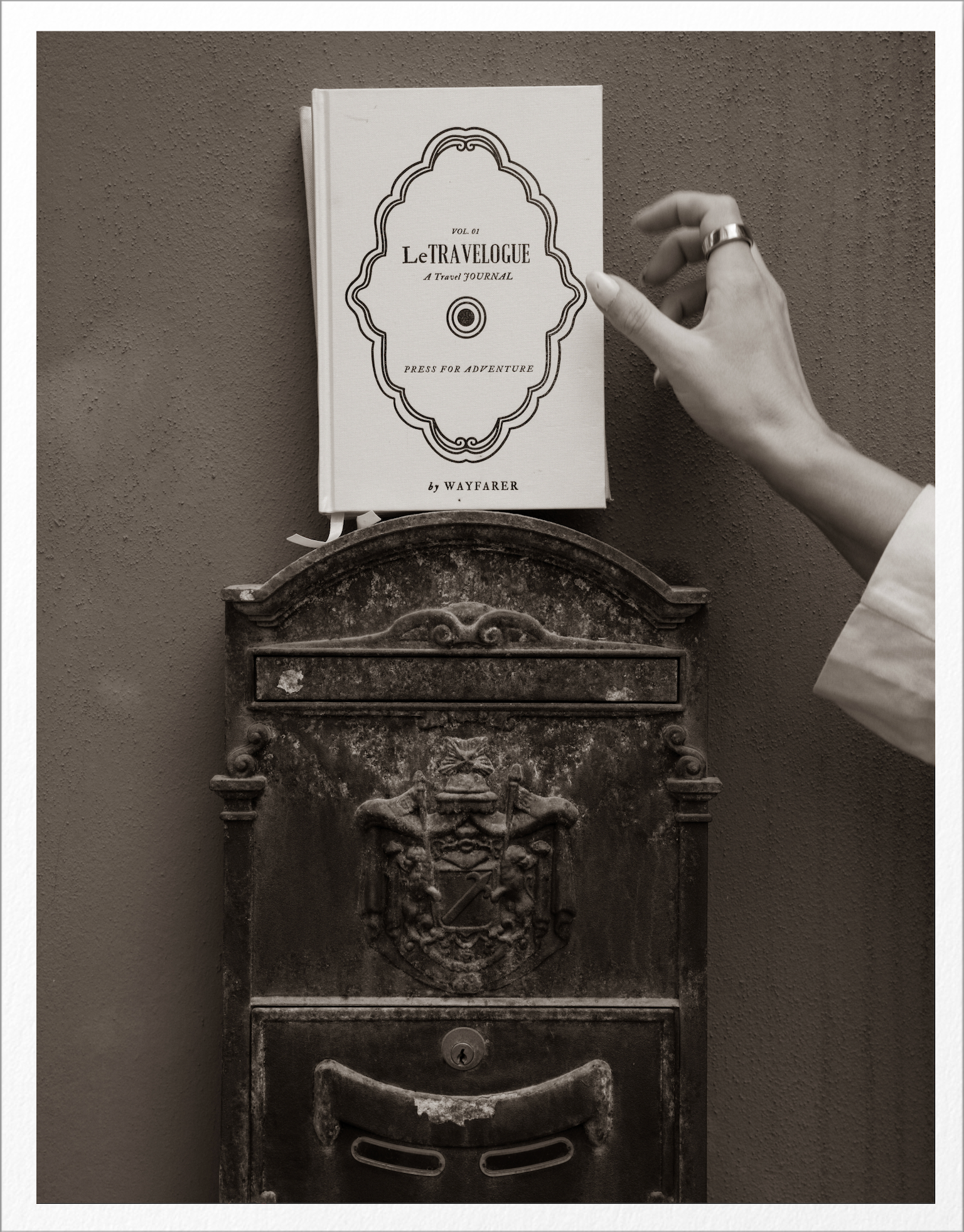 Press For Adventure: A Travel Journal | Linen Notebook