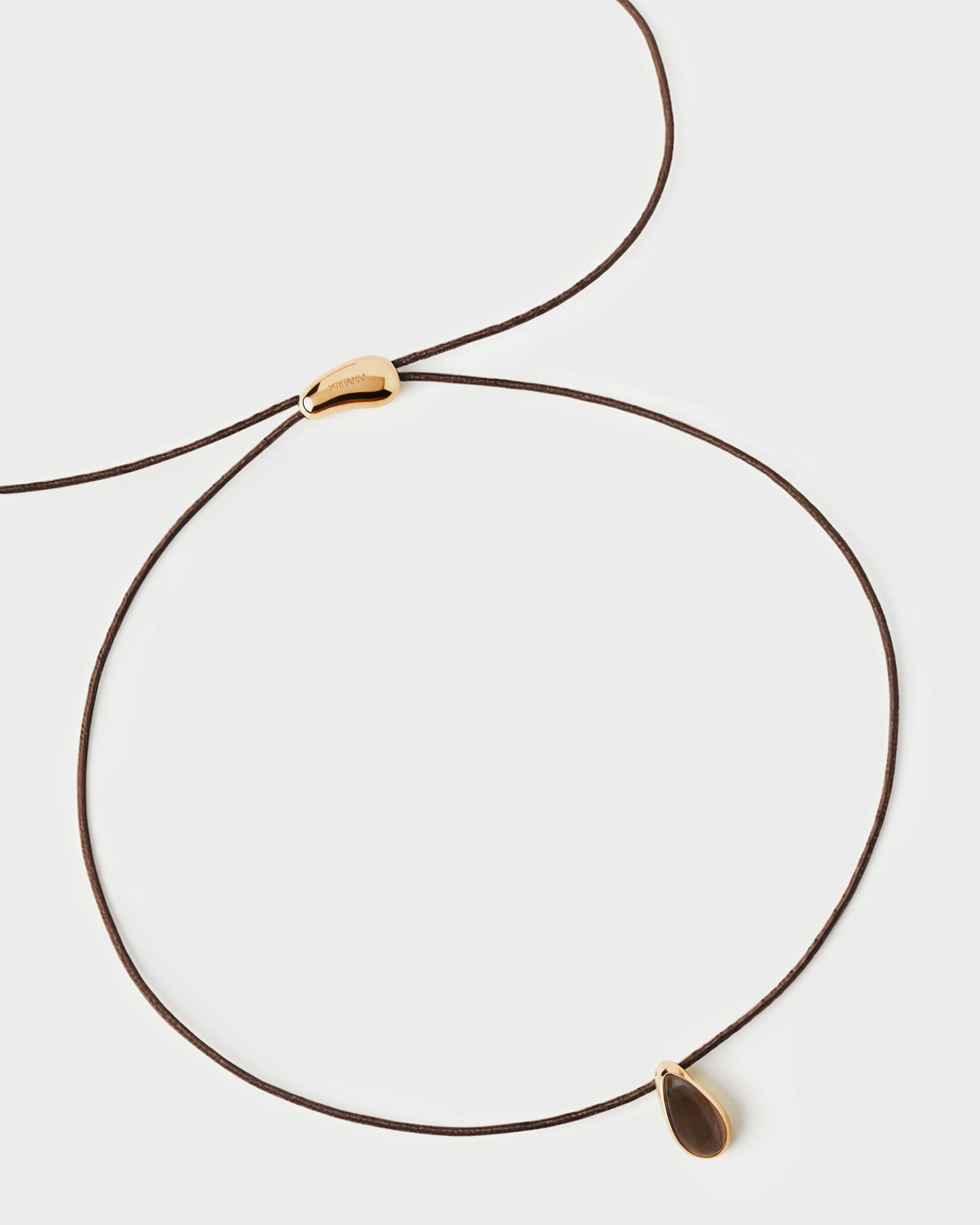 Quartz Luna Cord Necklace