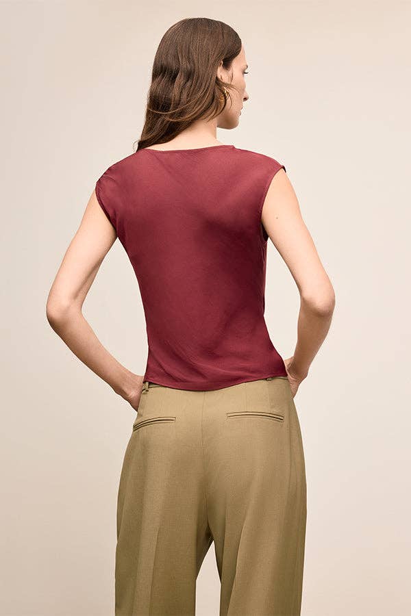 Brooke Definition Top - Eco Drape :: Port Wine