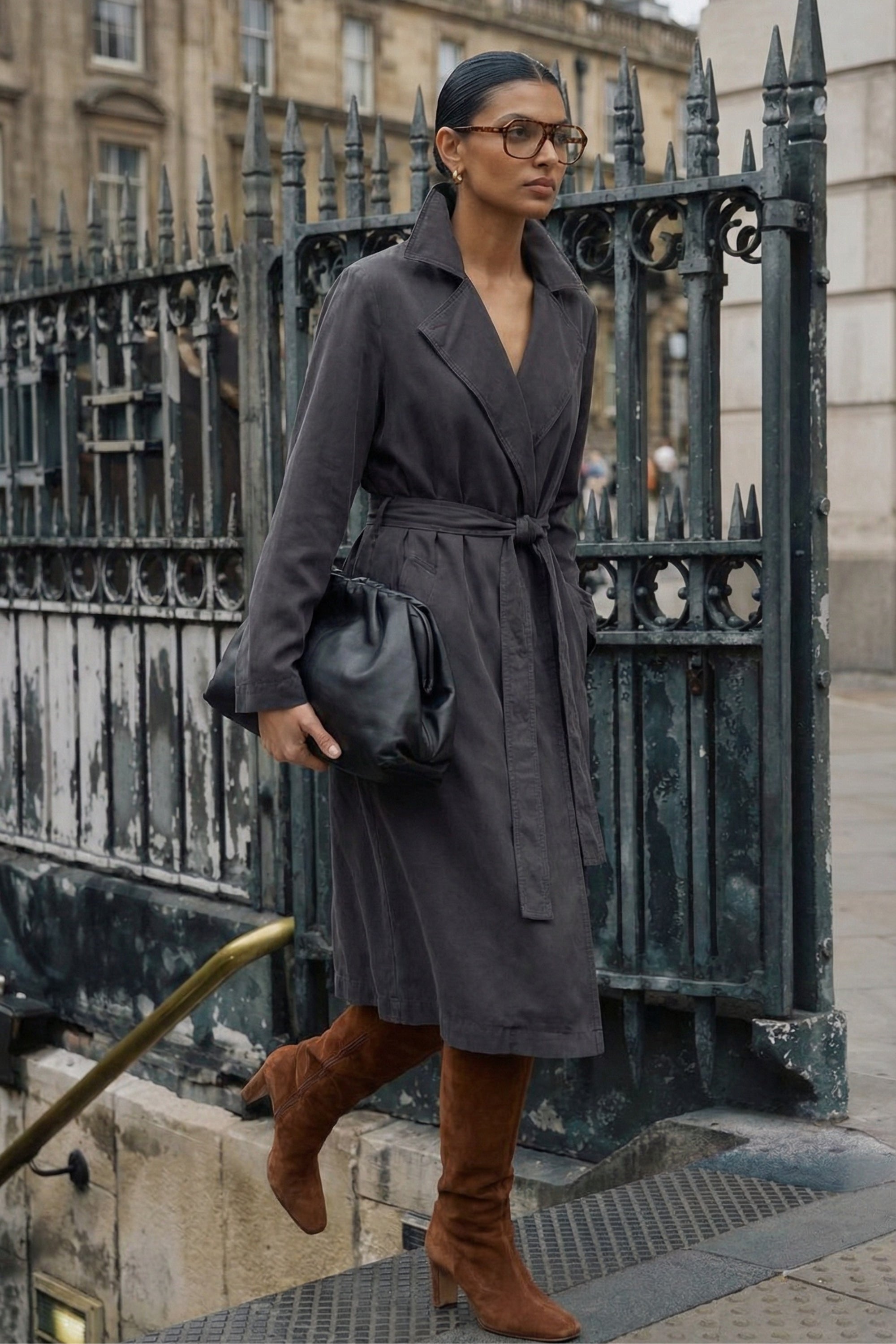 The Silver Lining Sandwashed Trench Coat