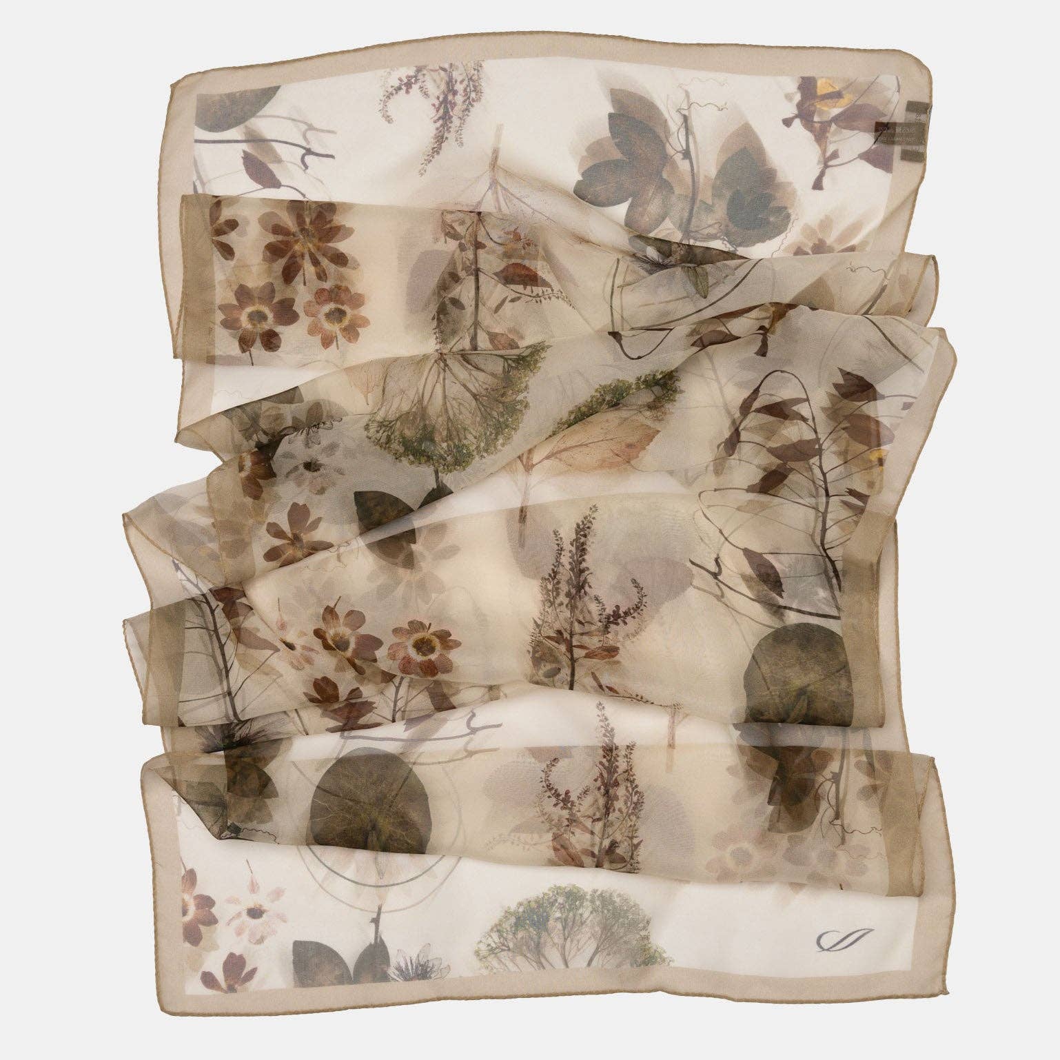 Botanica Long Sheer Silk Scarf