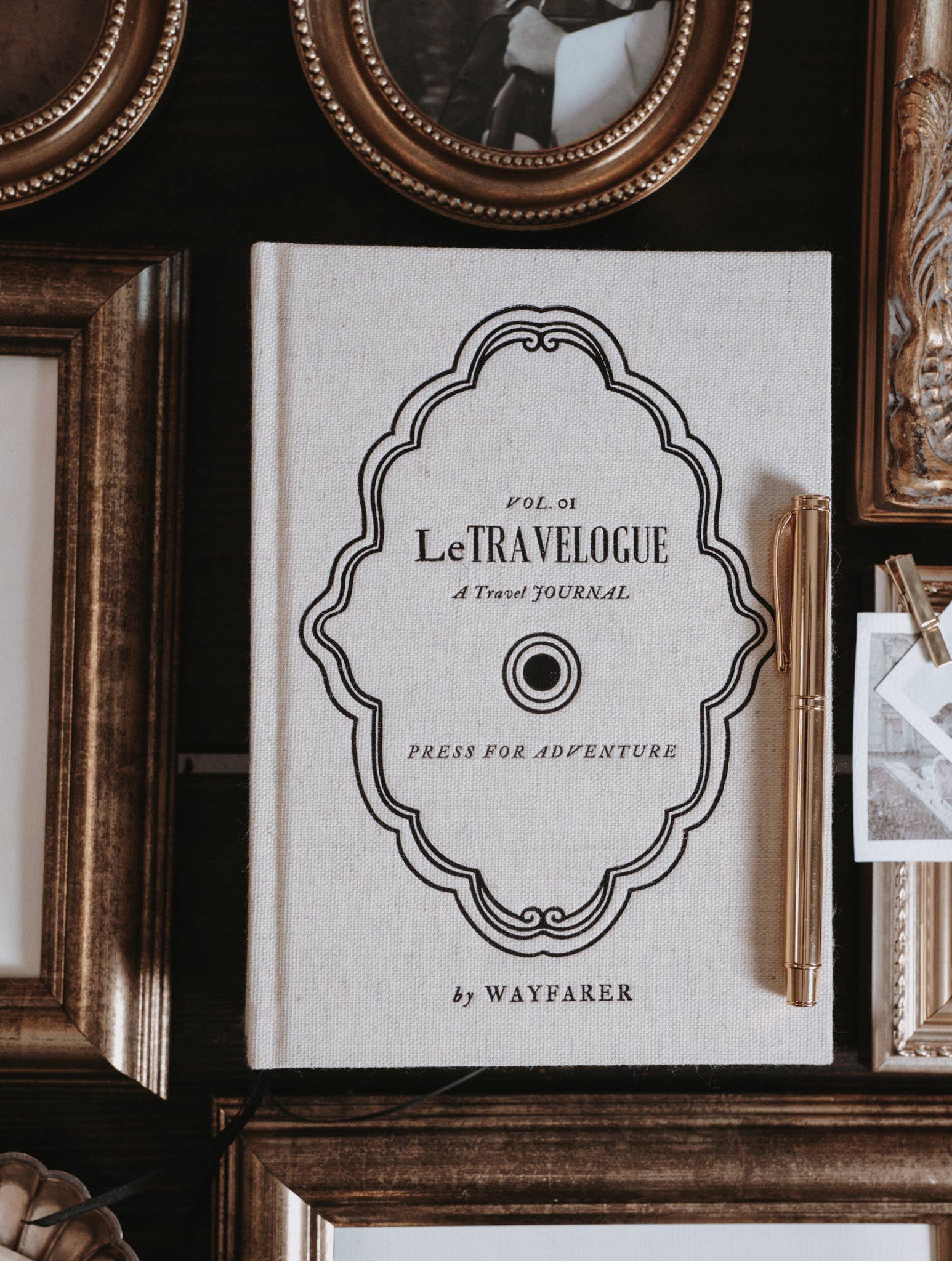 Press For Adventure: A Travel Journal | Linen Notebook