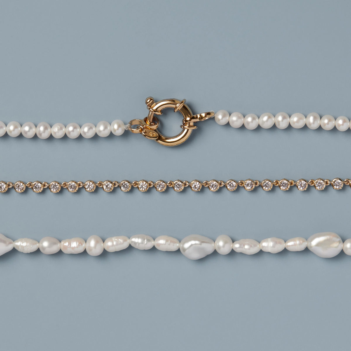 Pearl Aura Beaded Necklace