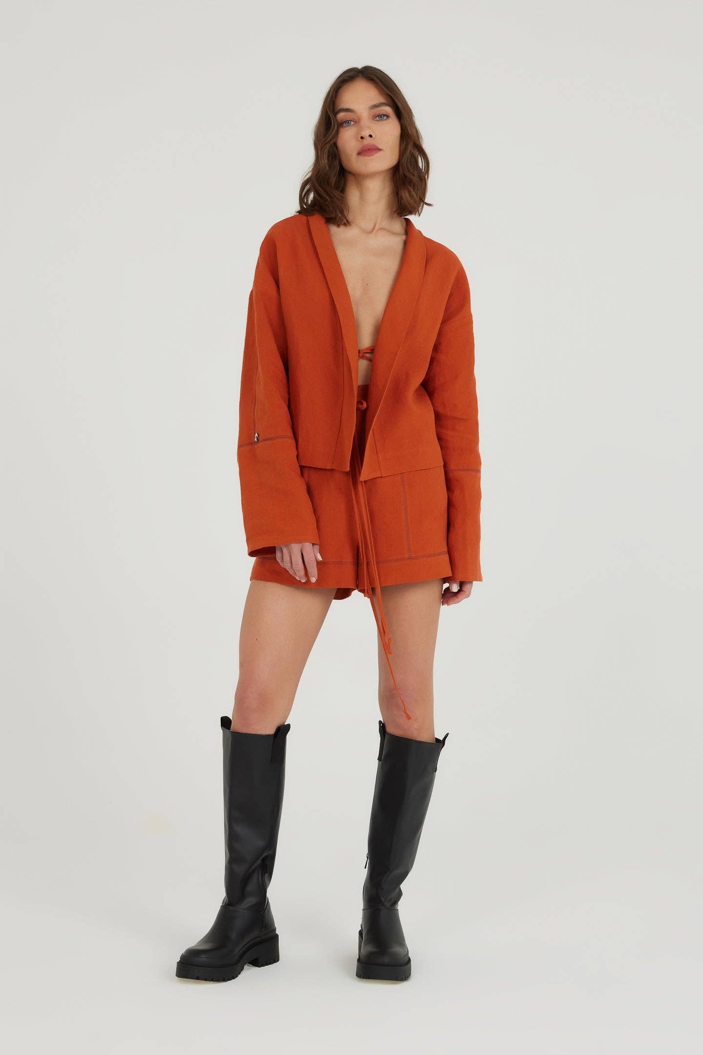 A Short Talk Linen Shorts