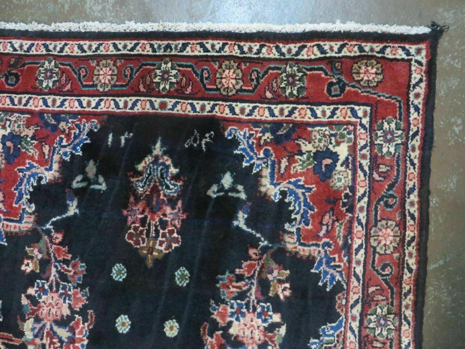 Persian Runner Rug 4x11 | Navy Blue Antique Lilihan Runner