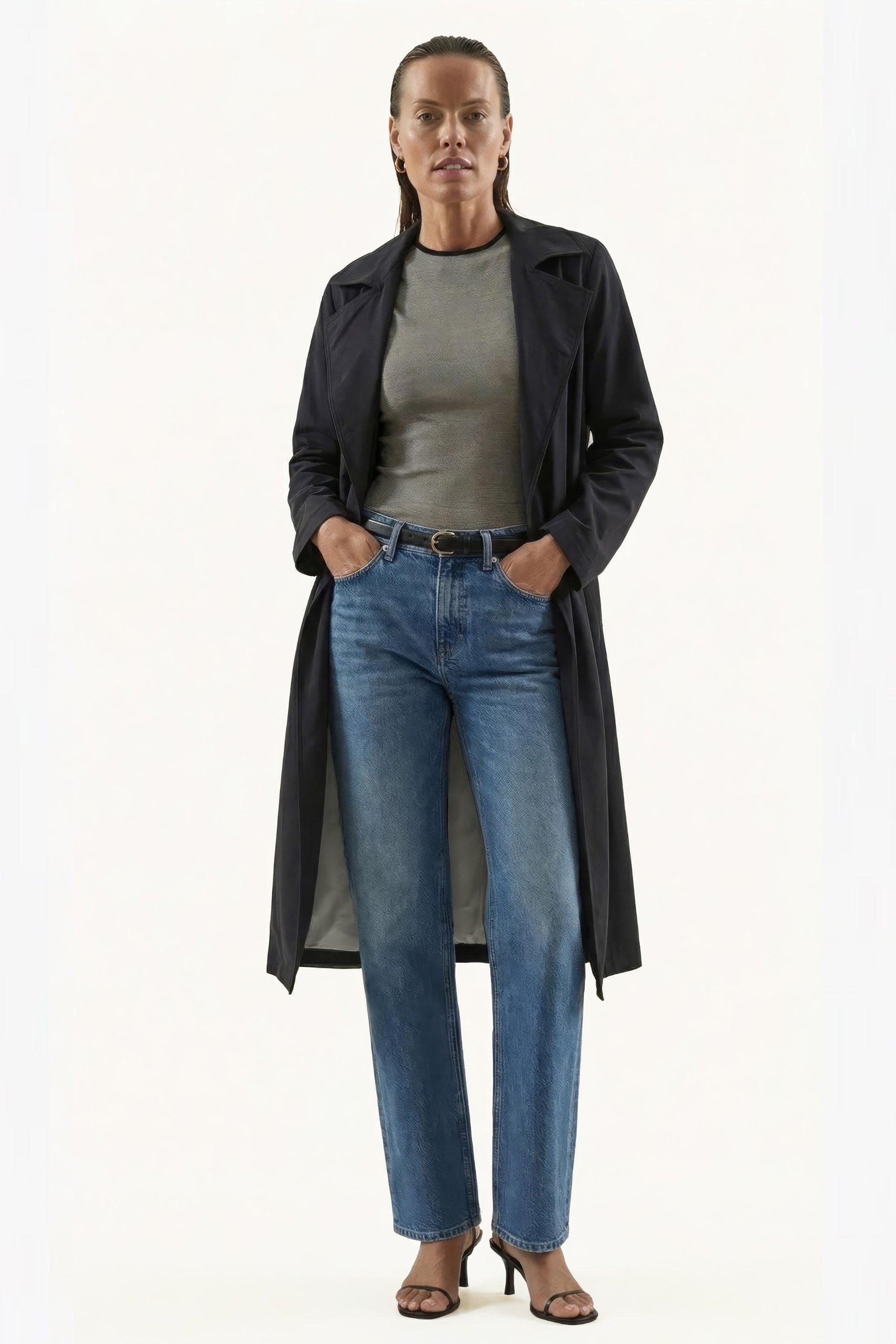 The Silver Lining Sandwashed Trench Coat
