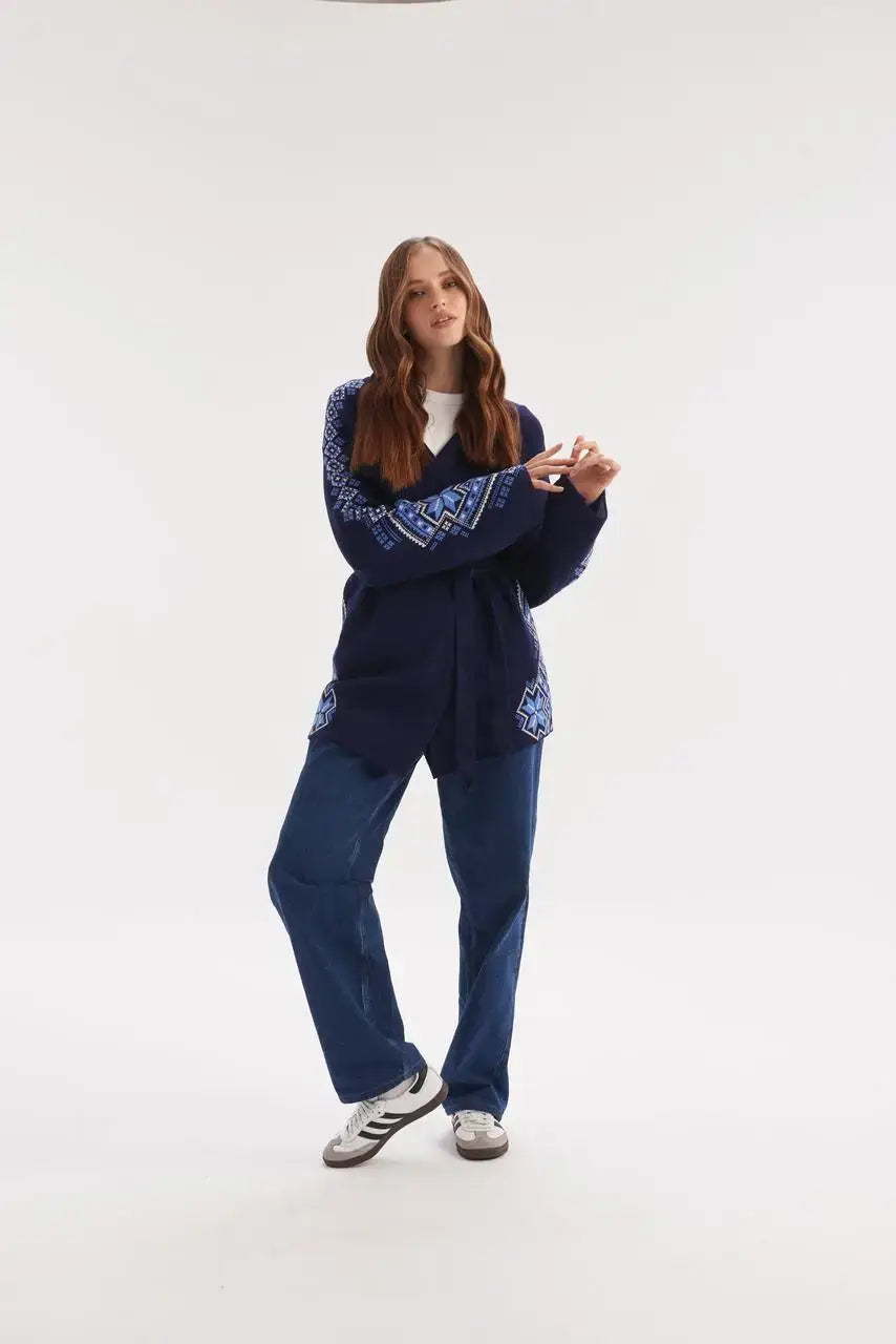 Kristina Knitted Wrap Cardigan