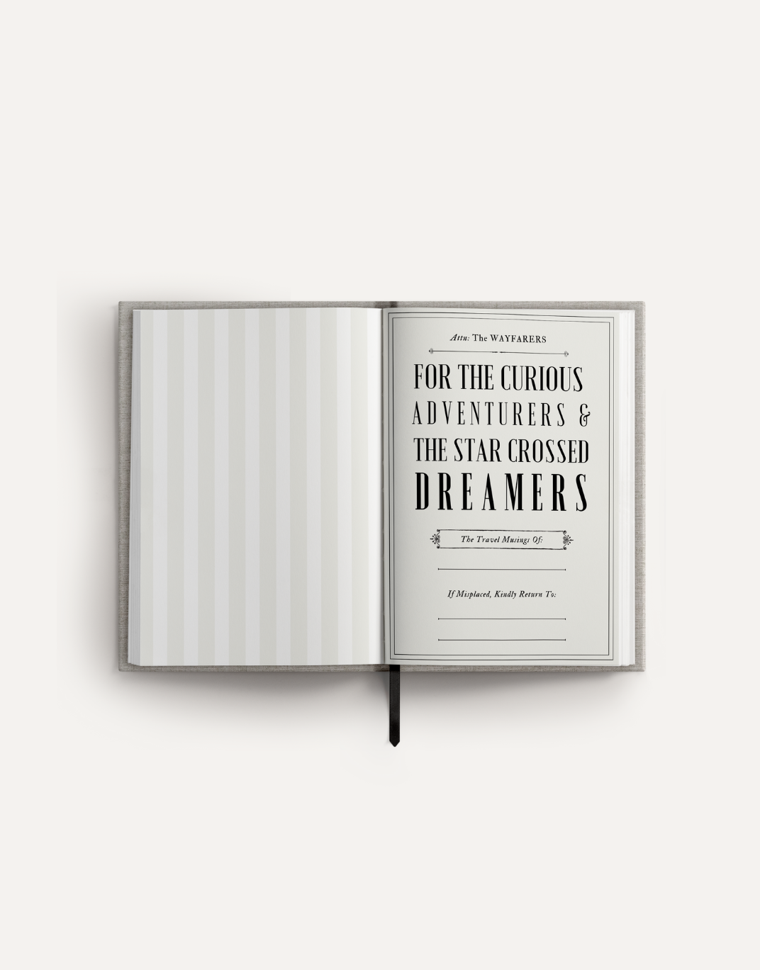 The World Is Calling: A Travel Journal | Linen Notebook