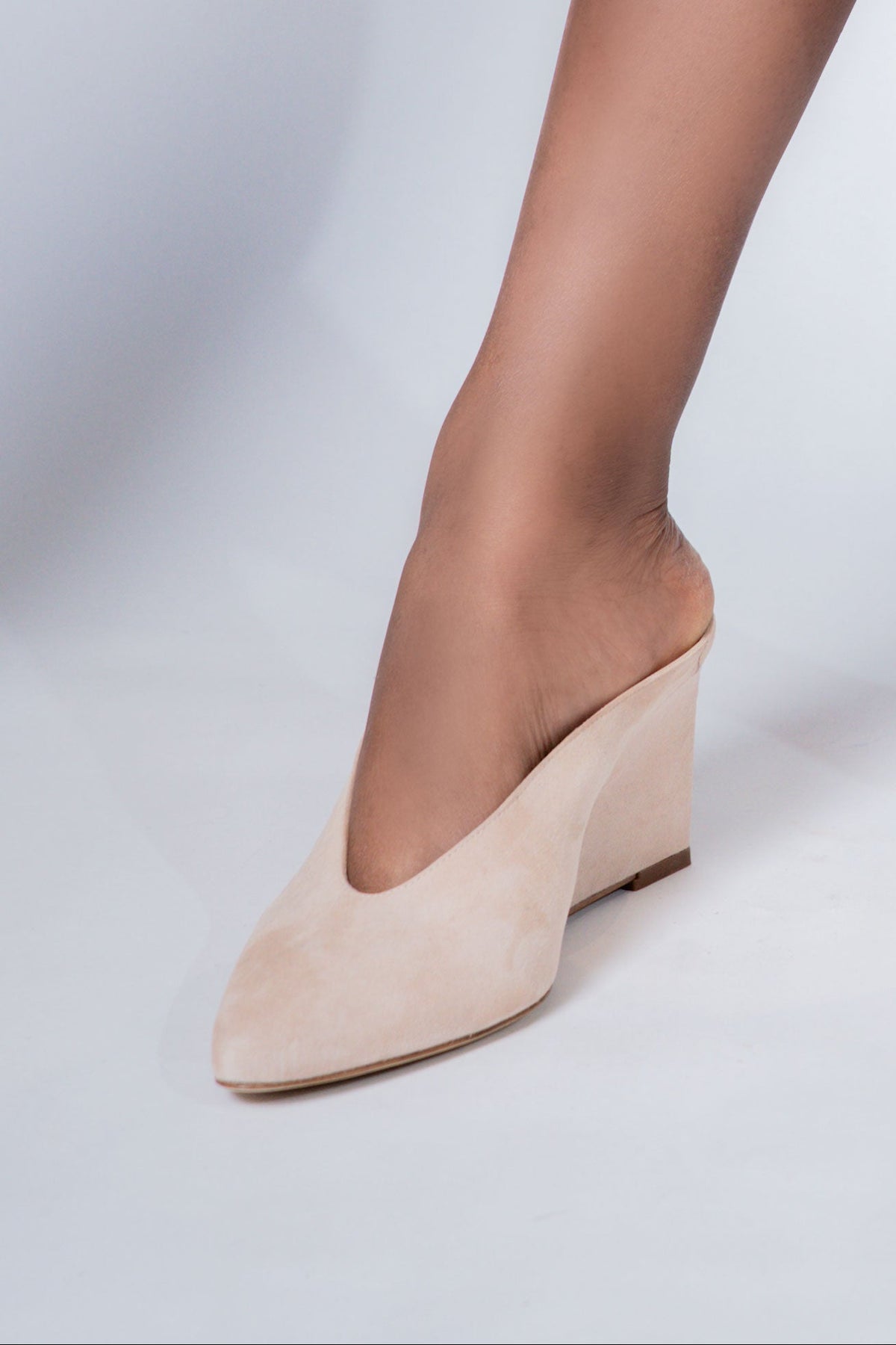 Étoile Wedge | Powder Suede Mule