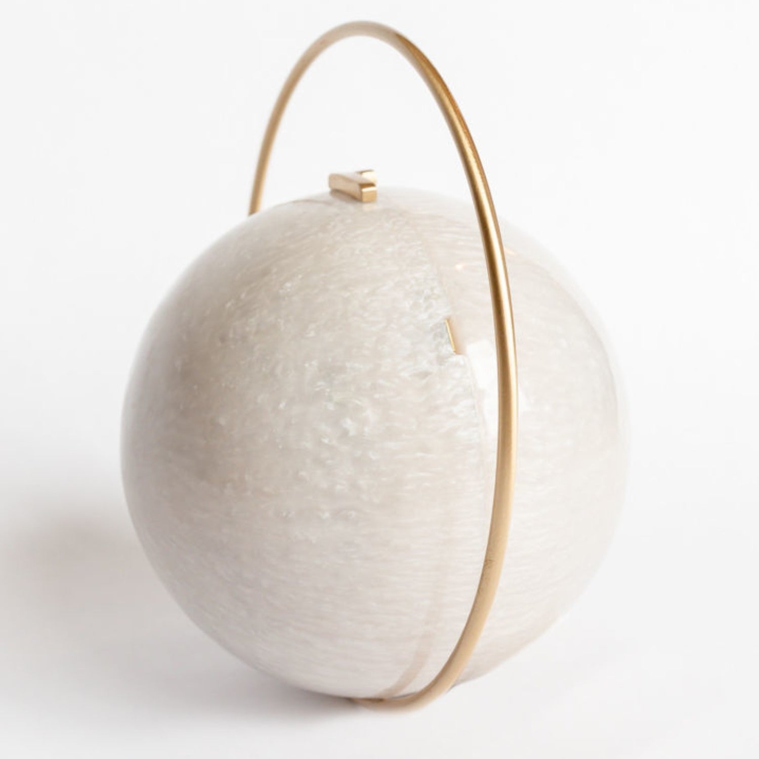 Daylight Orb Evening Clutch | Pearl