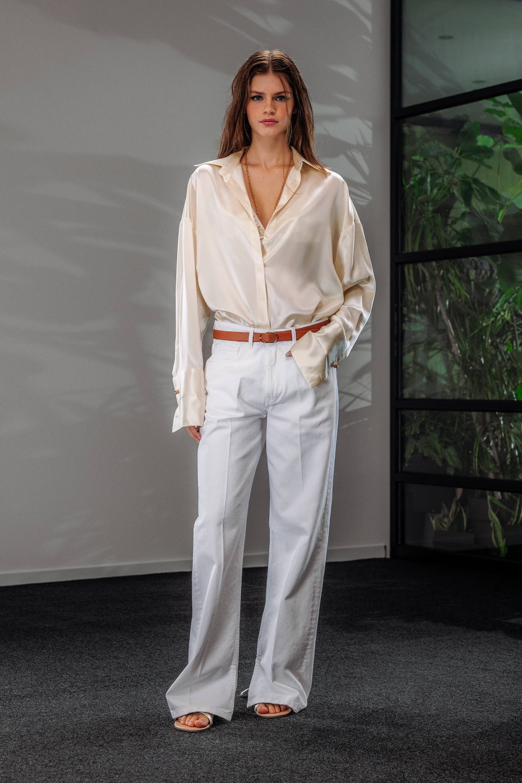 Ivory Silk Shirt