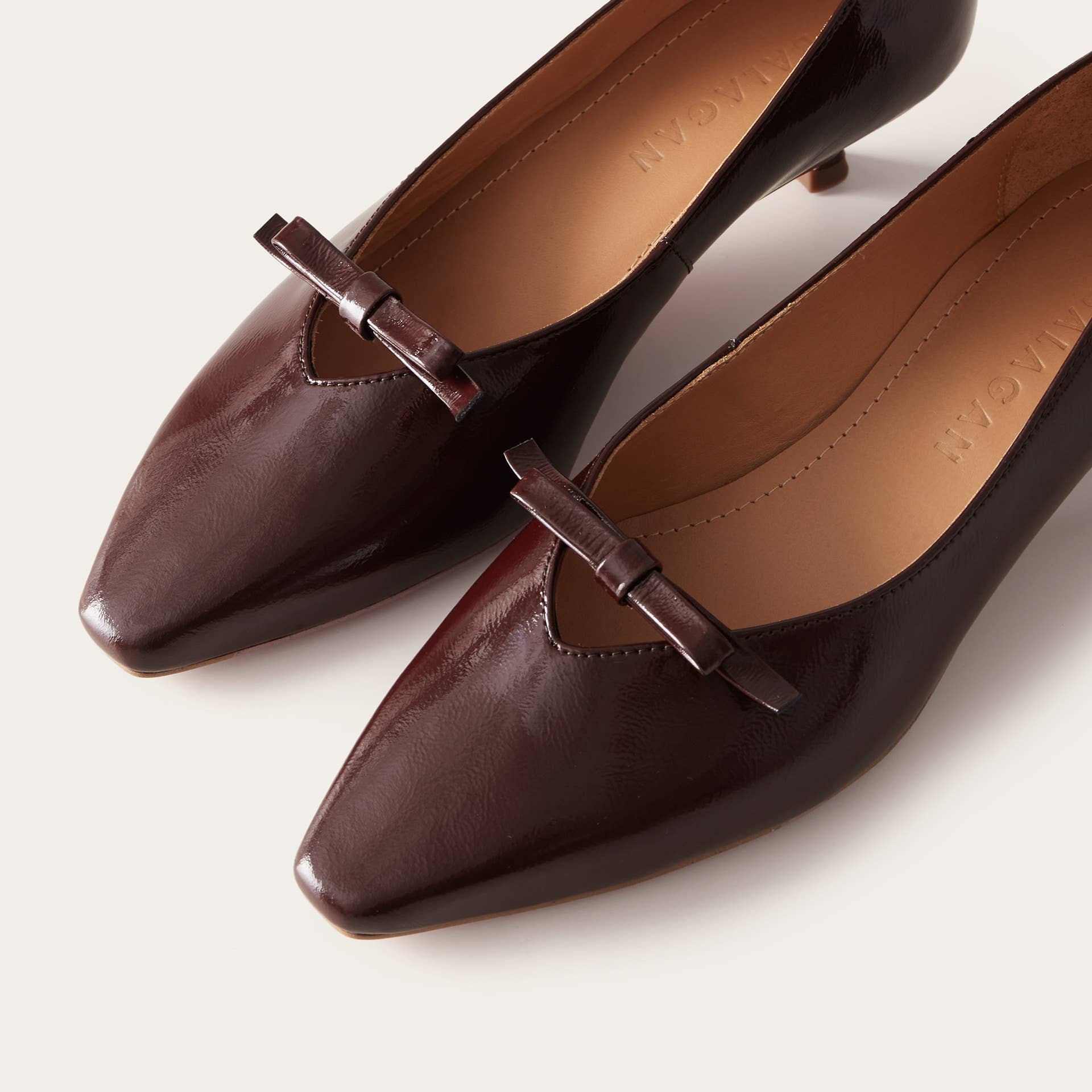 Matana Pumps in Glossy Bordeaux