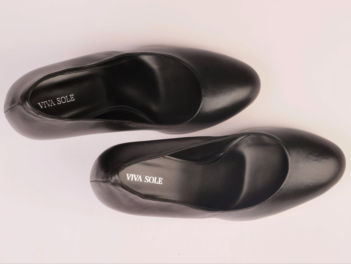Midnight Muse | Black Nappa Pump