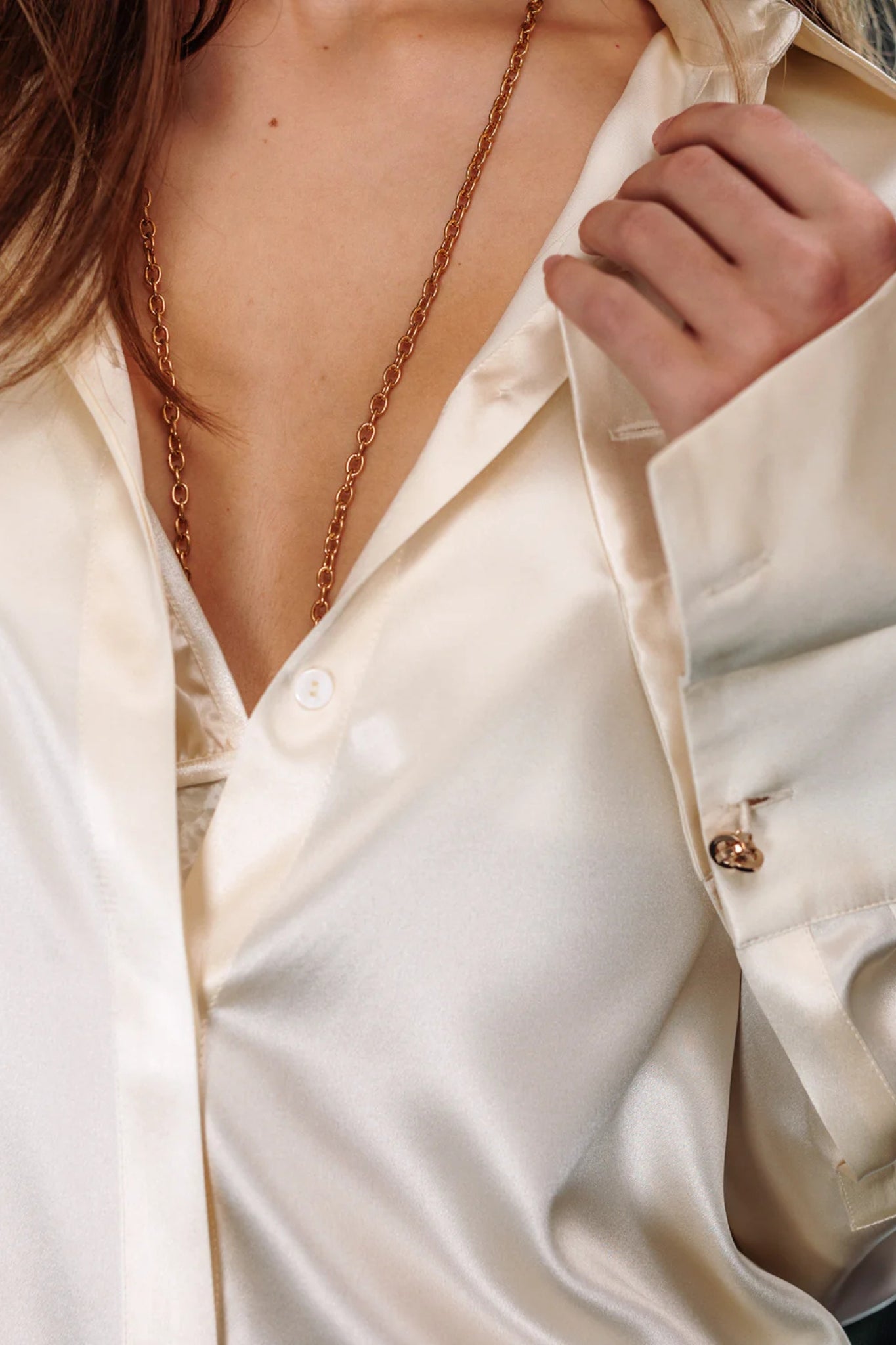 Ivory Silk Shirt