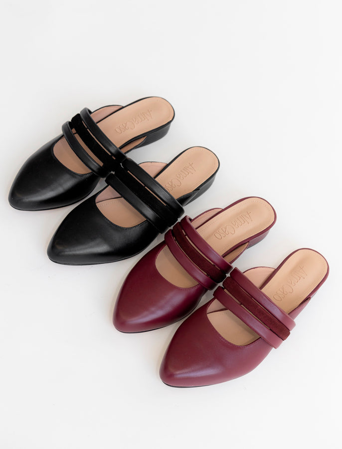 Amelia Flat | Burgundy