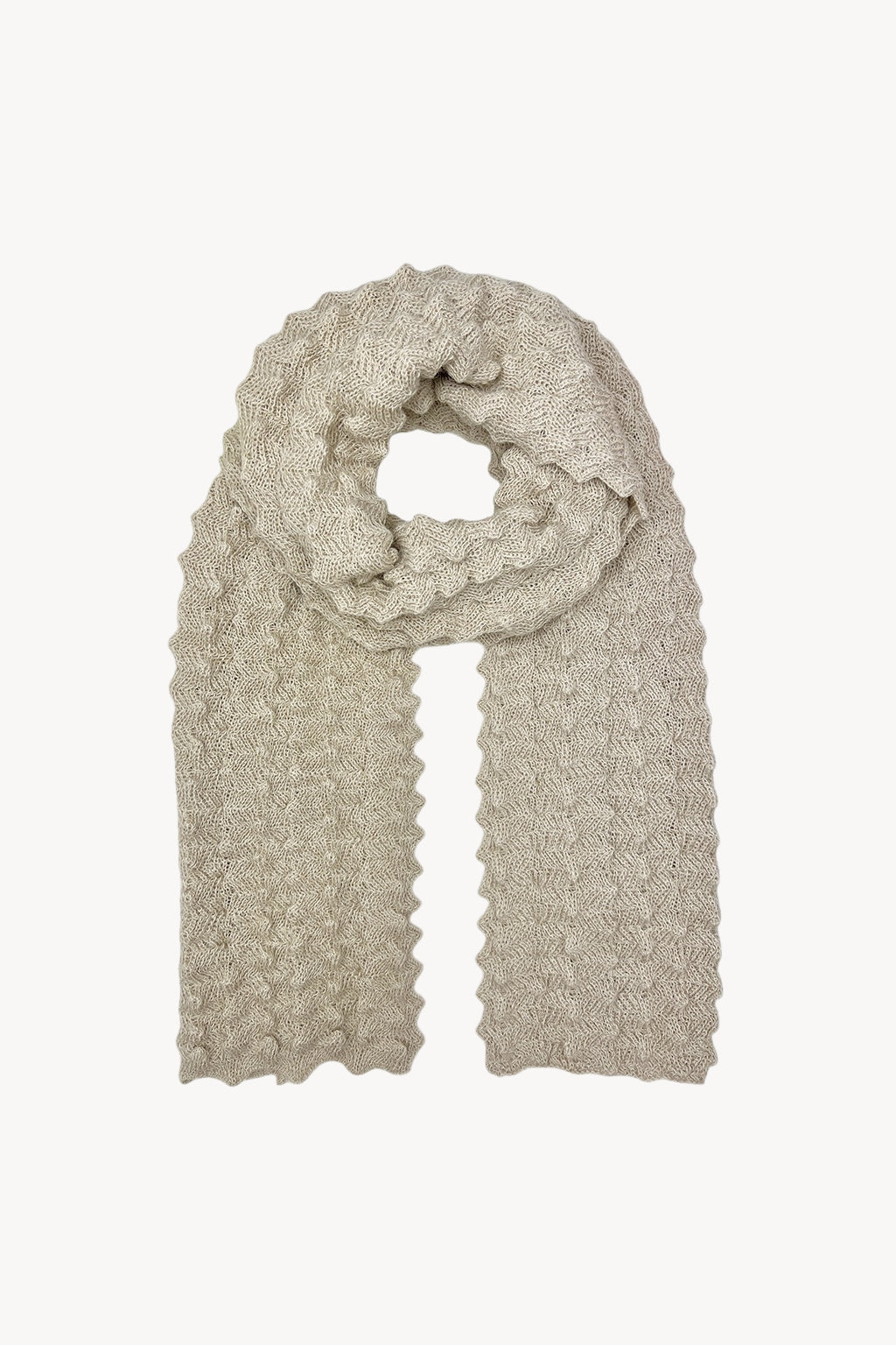 Andean Crochet Alpaca Scarf