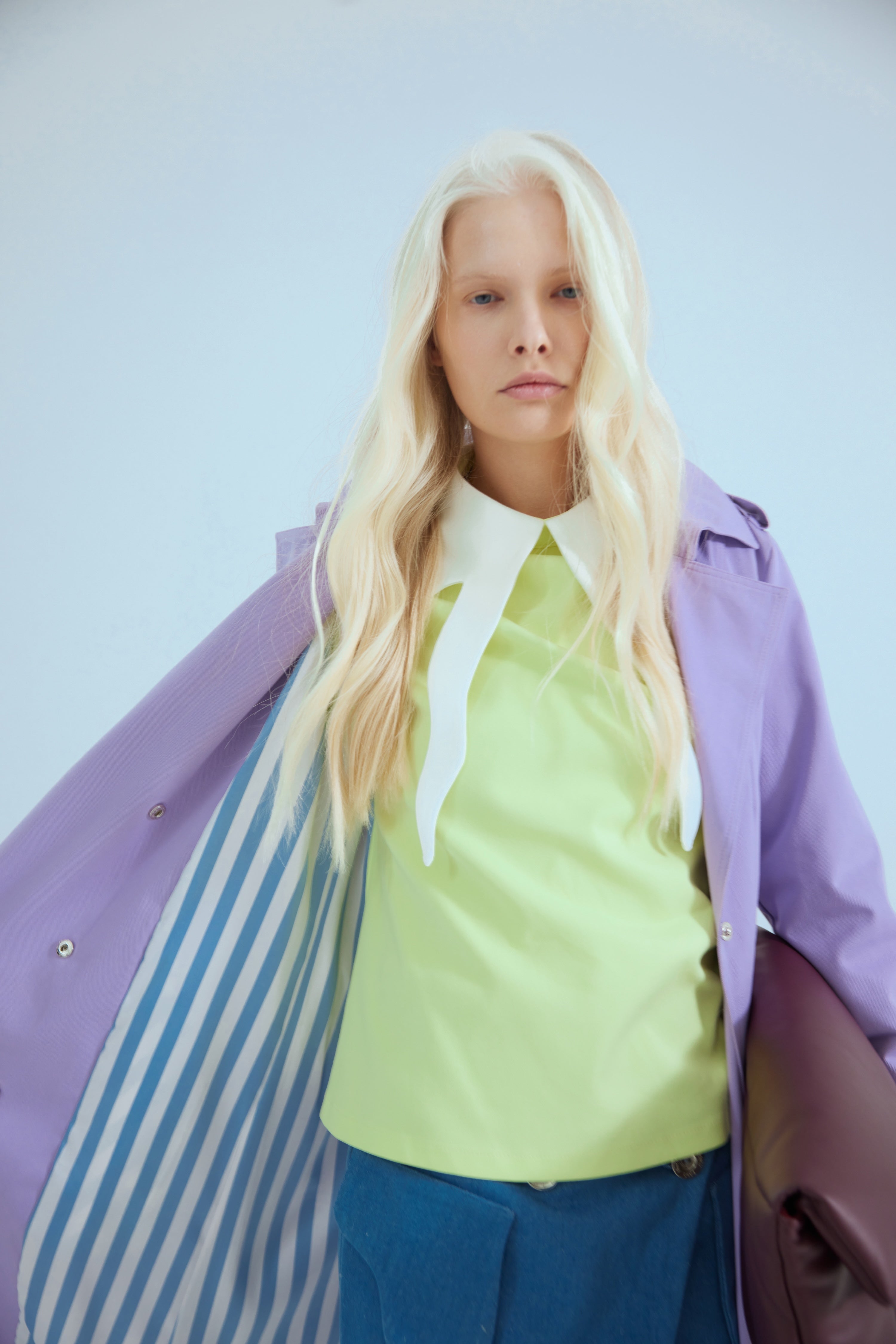 Belted Classic Longline Trench Coat | Lilac
