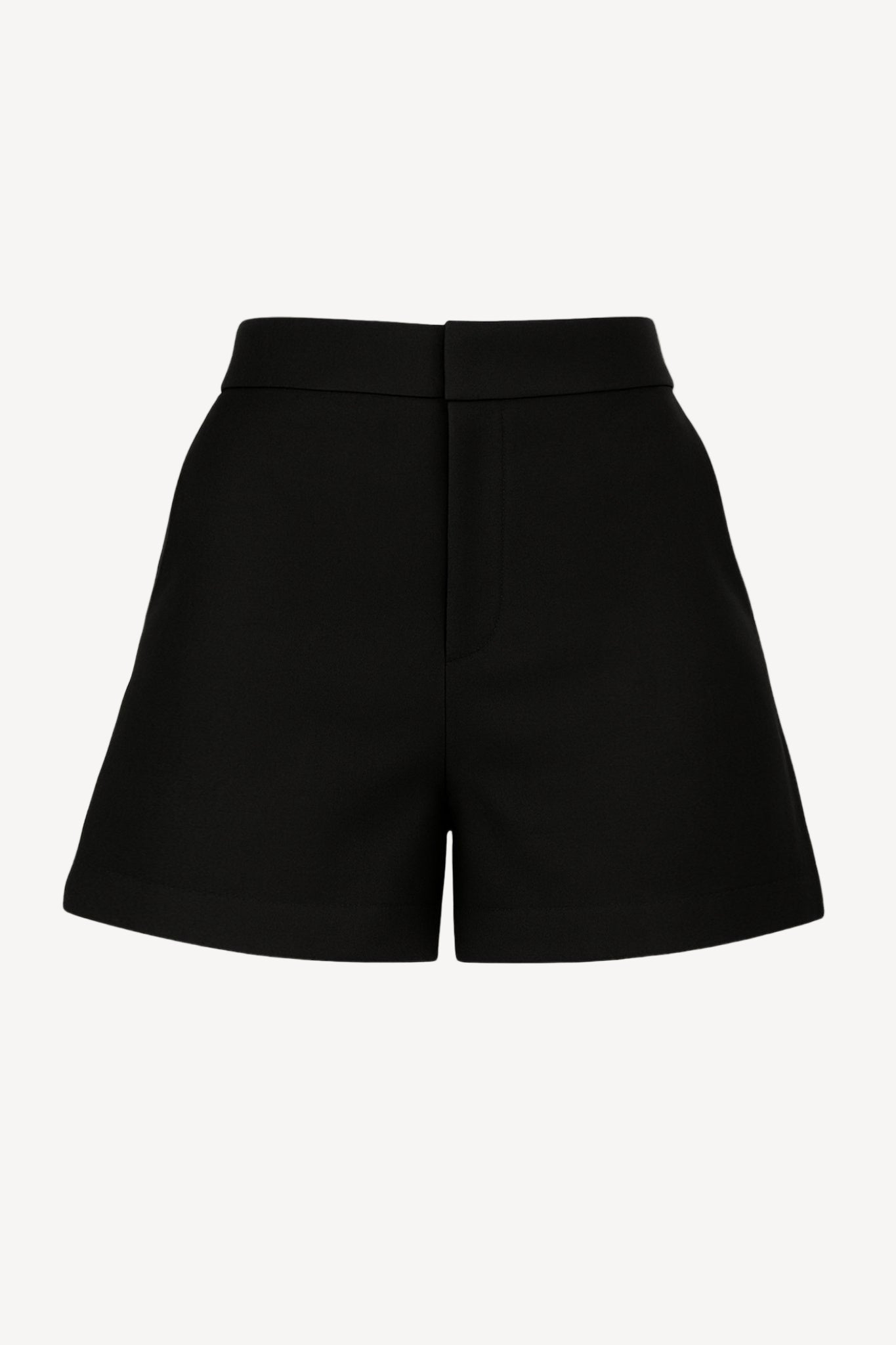 Black shorts on a white background