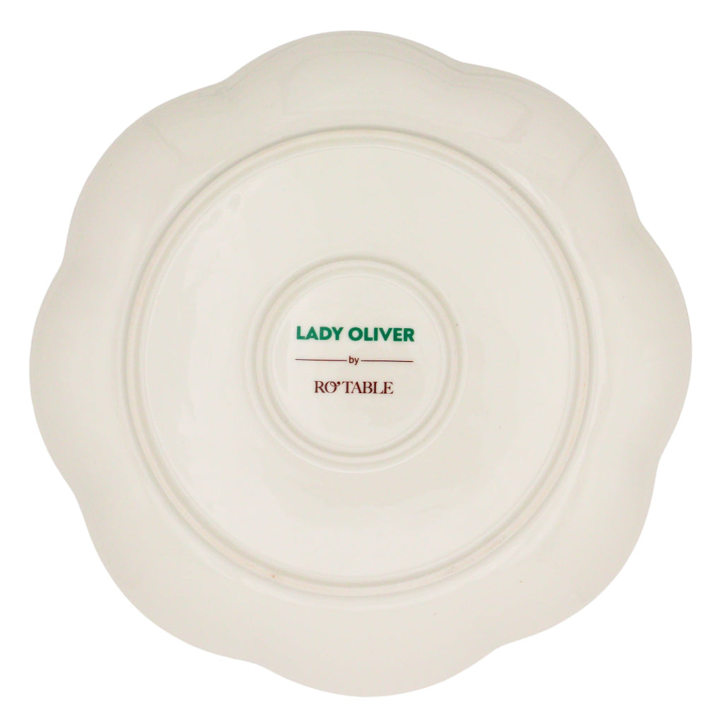 Bumble Voyage Scalloped Dinner Plate | Set of 4 (+1 Bonus Plate)