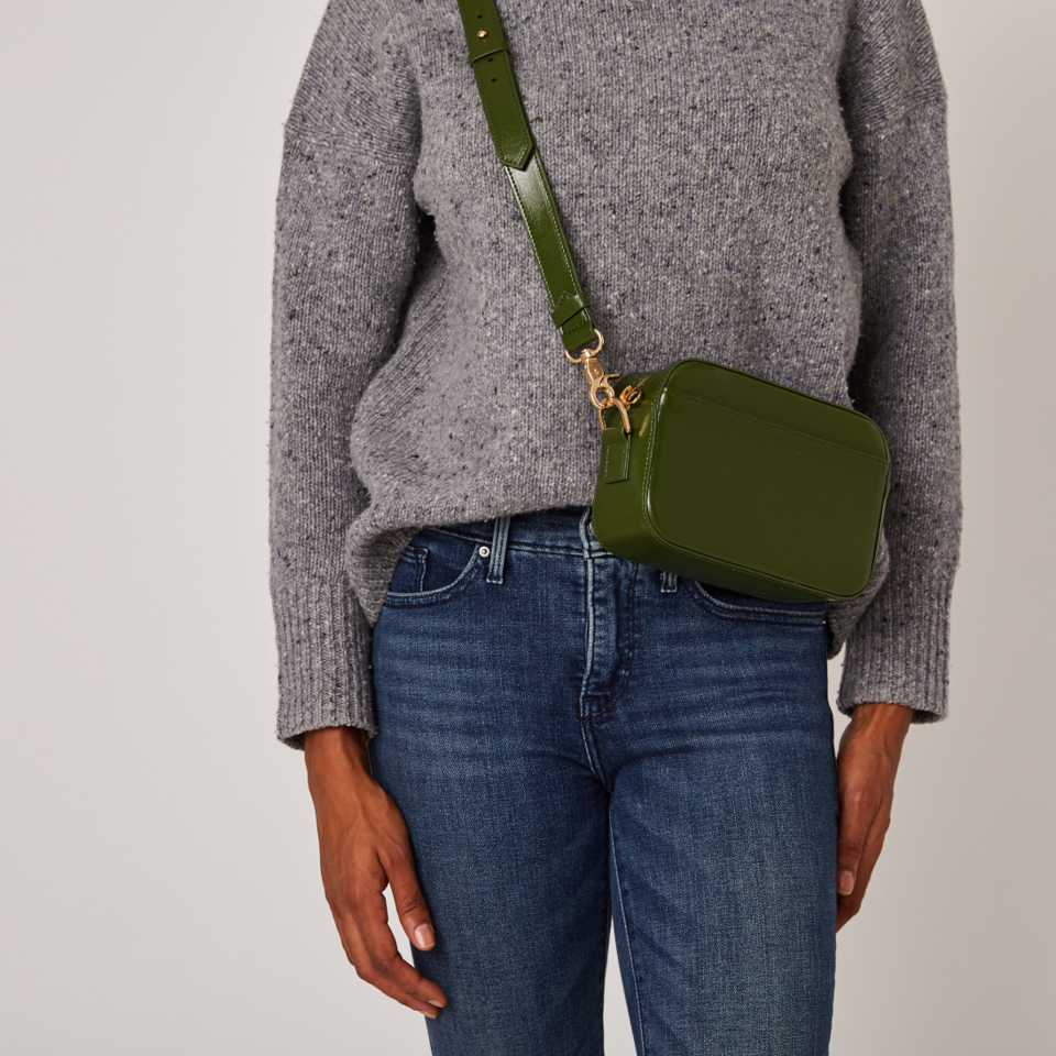 Cactus Vegan Crossbody Camera Bag