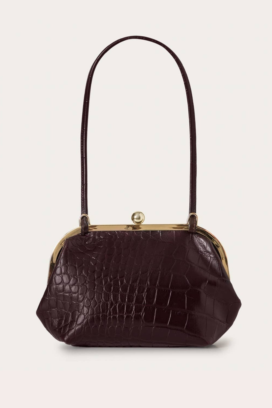 Sicily Bag in Brown Croco