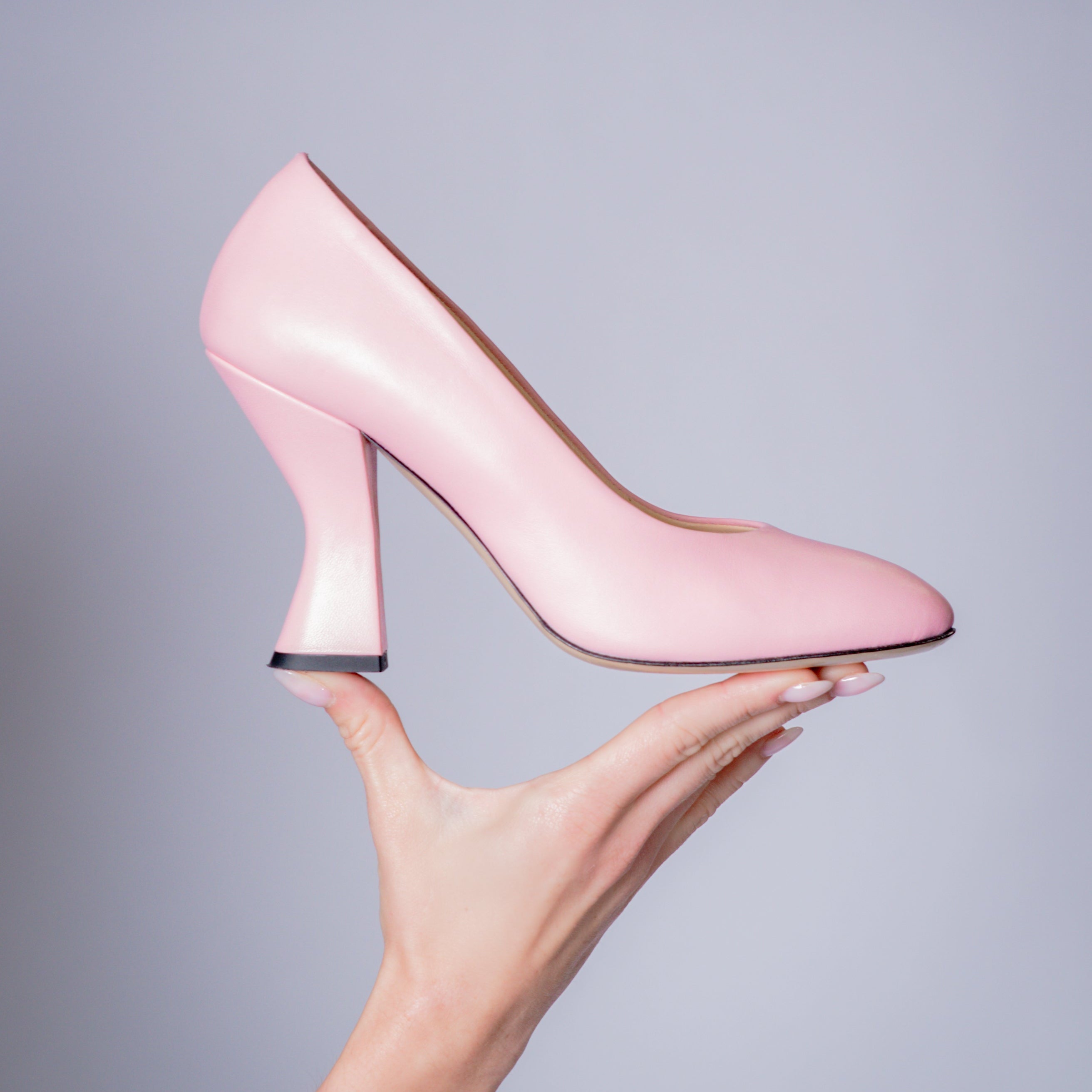Rose Muse | Light Pink Nappa Pump