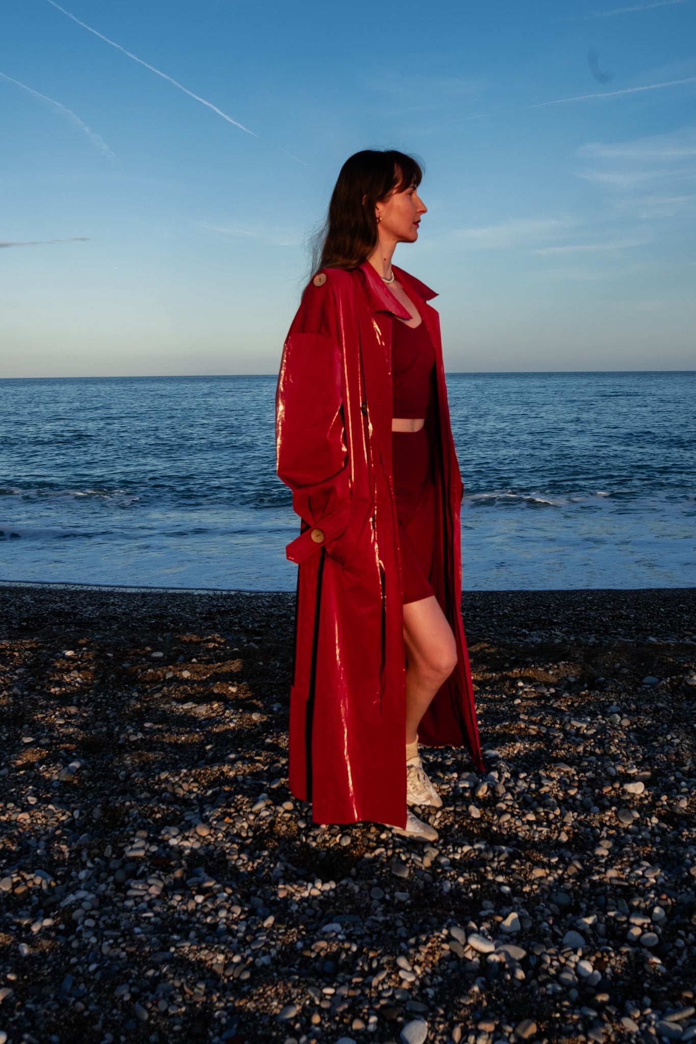 Lyocell/Wool Sports Bra Burgundy